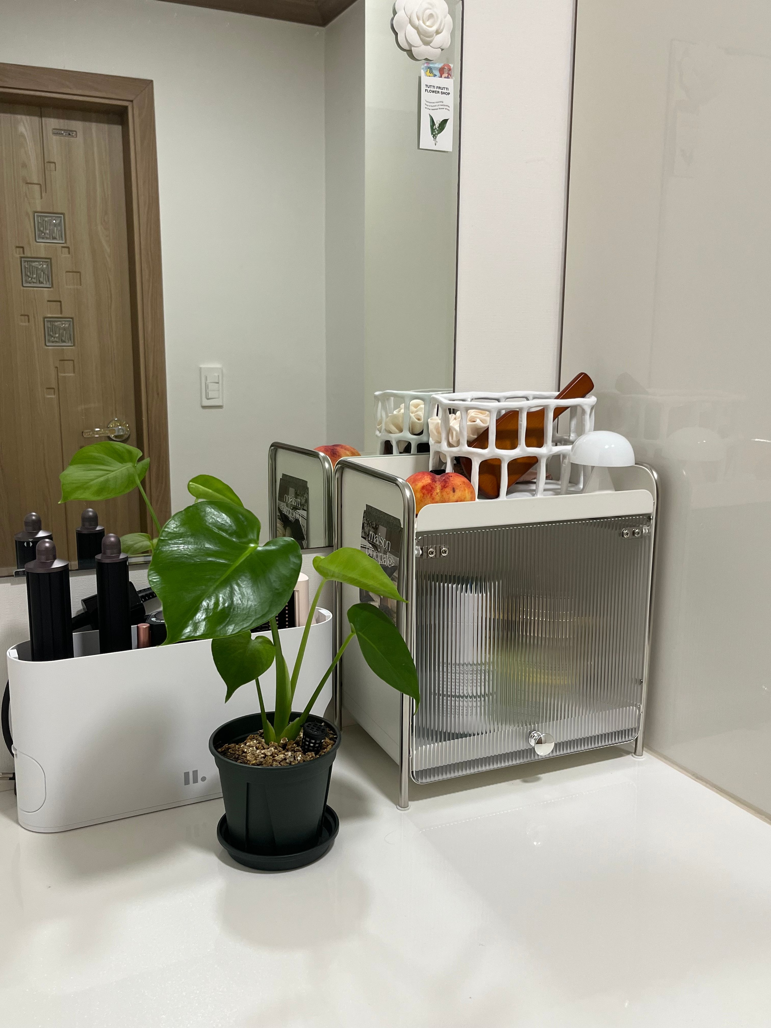 Metal Cosmetic Storage Organizer with Flip Door user photo