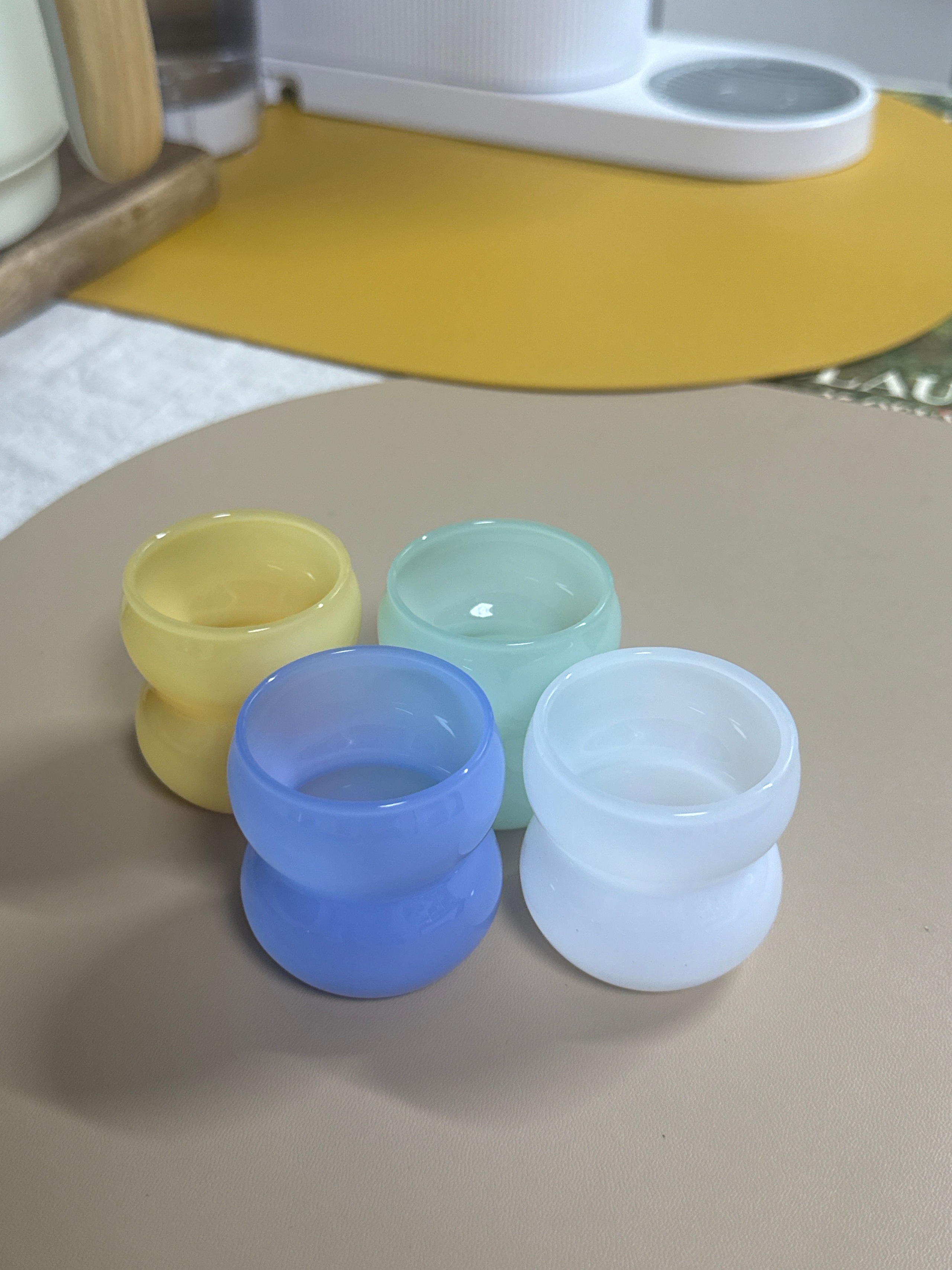 Newtige Milk Glass Soju & Sake Cup Set (4-Piece) user photo