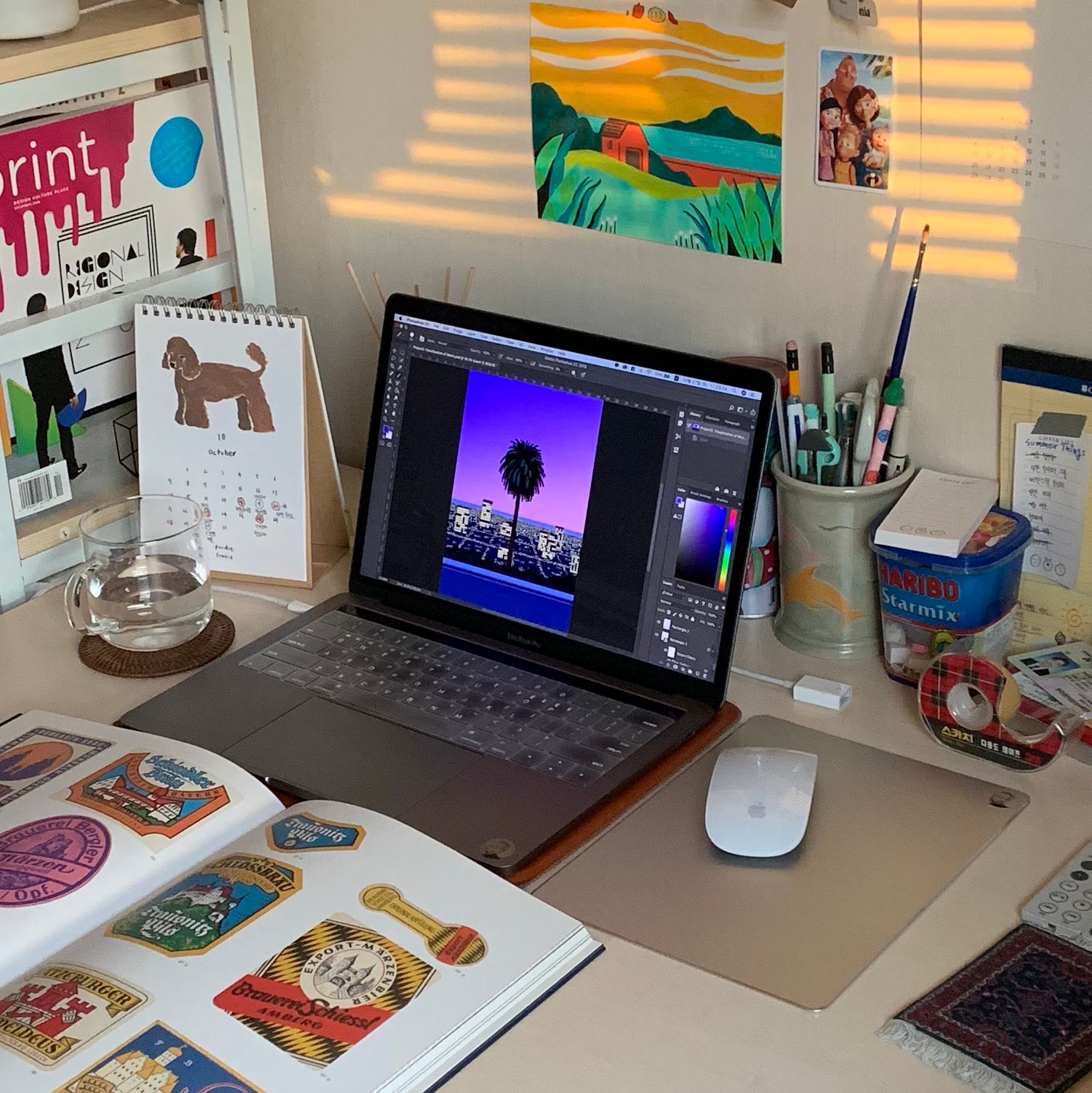 2027 Mini Desk Calendar with Wood Stand user photo