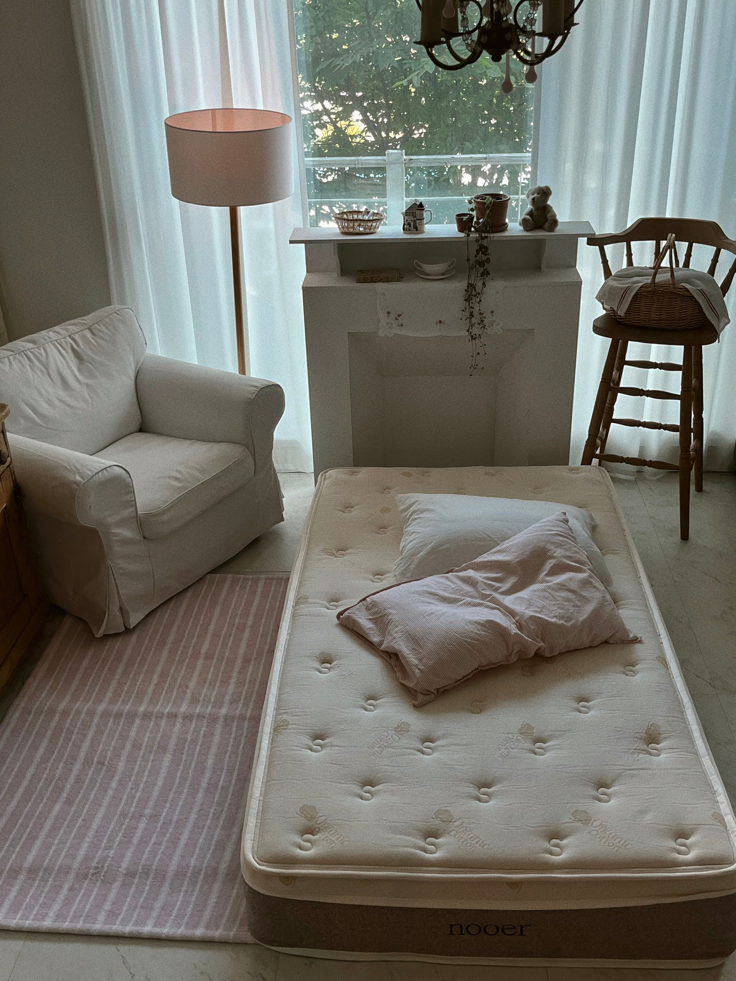 Modern Pink Stripe Microfiber Rug user photo
