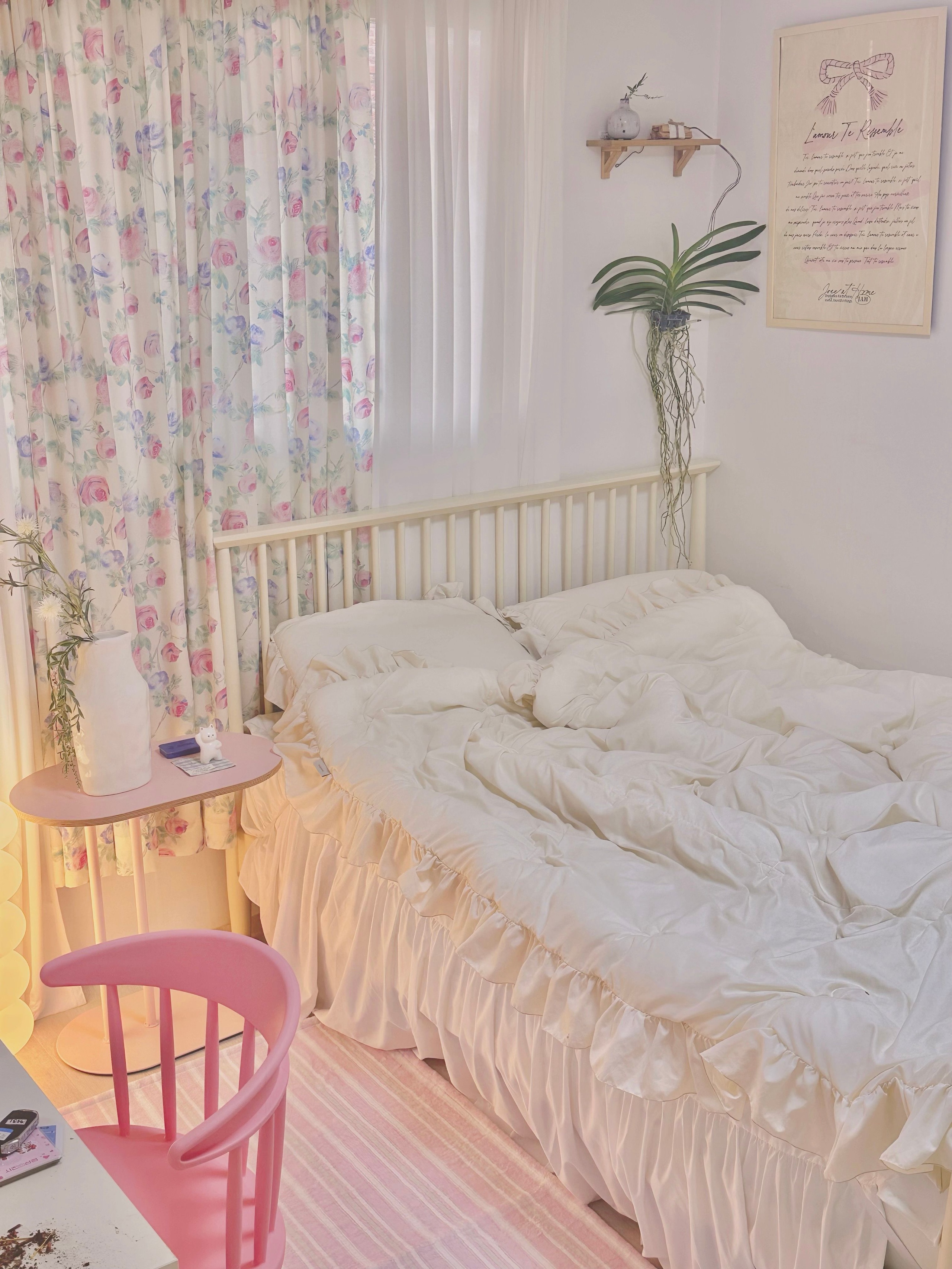 Modern Pink Stripe Microfiber Rug user photo