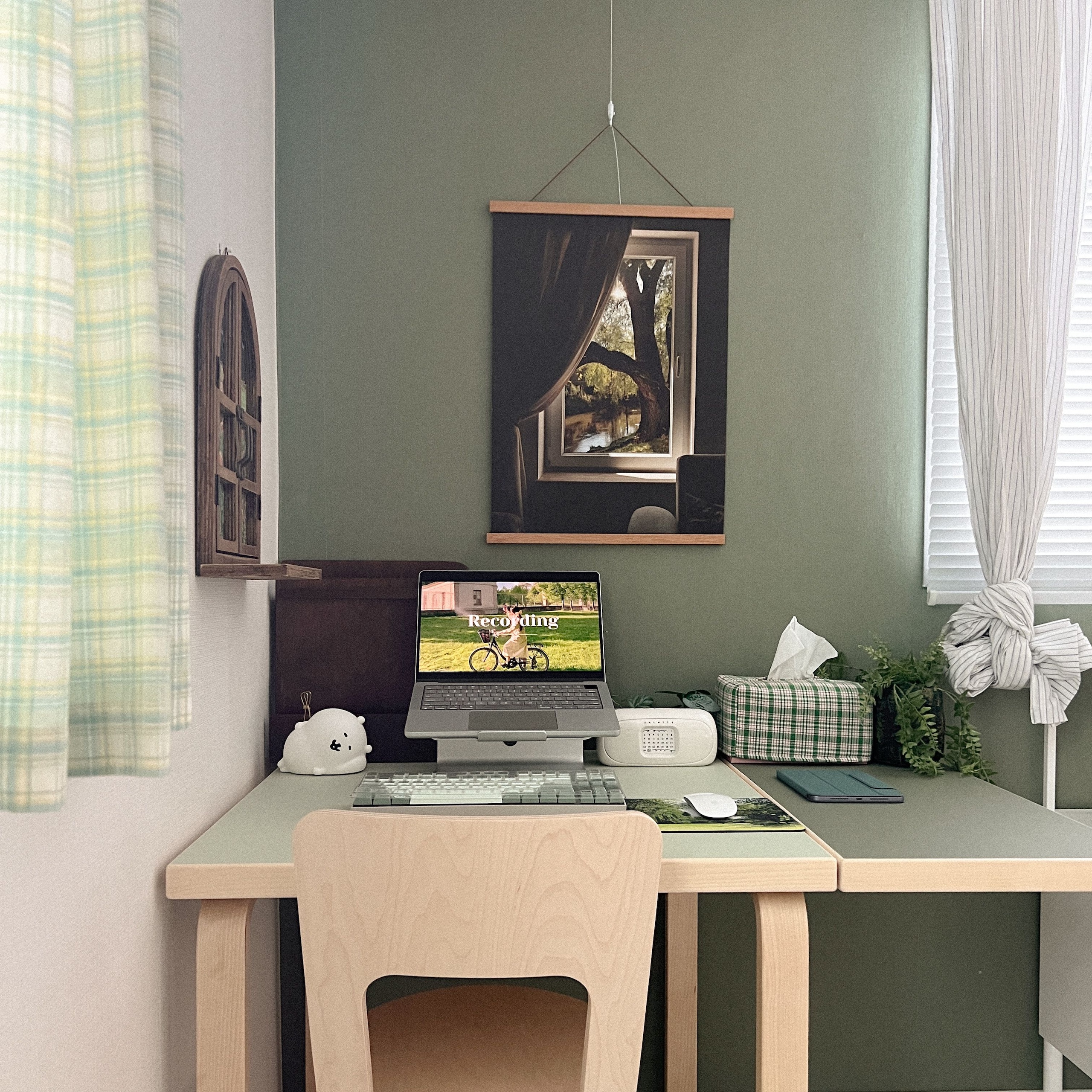 Vintage Check Door Curtain user photo