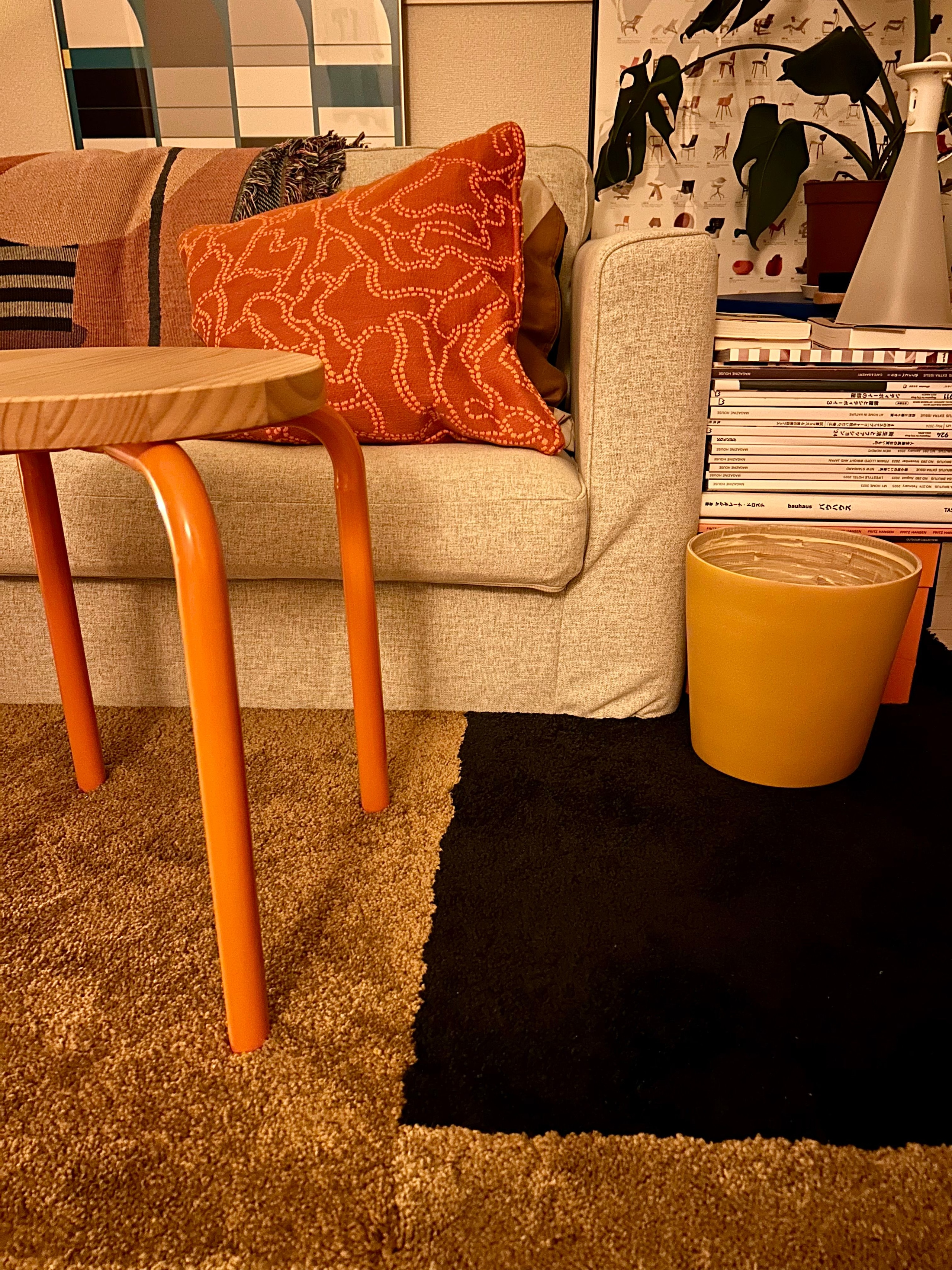 IKEA SKRIFTSPRÅK スクリフトスプローク ラグ パイル短［2色