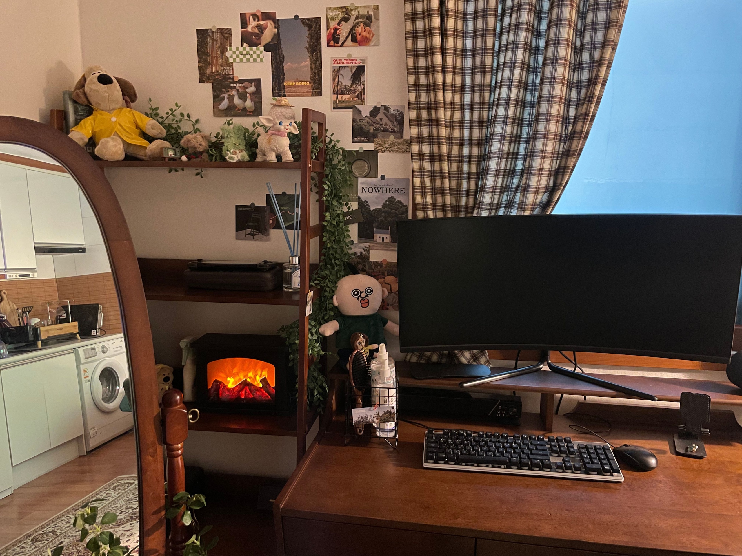 Cozy Brown Plaid Curtain user photo
