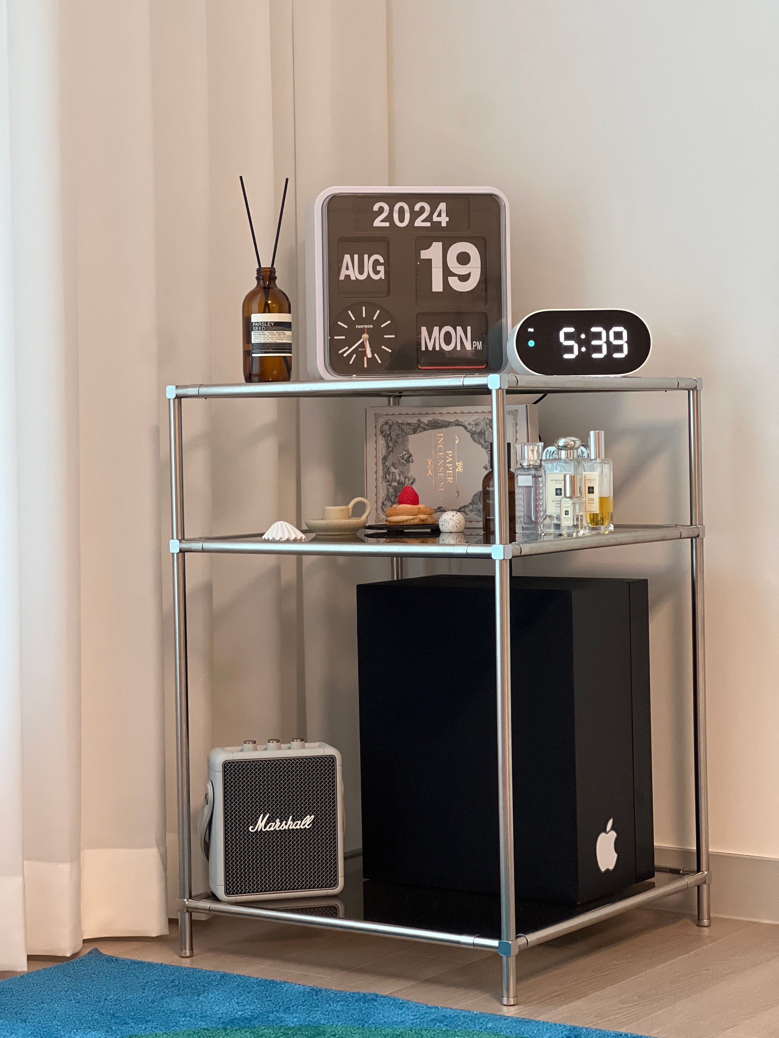 3-Tier Clear Glass Modular Side Table user photo