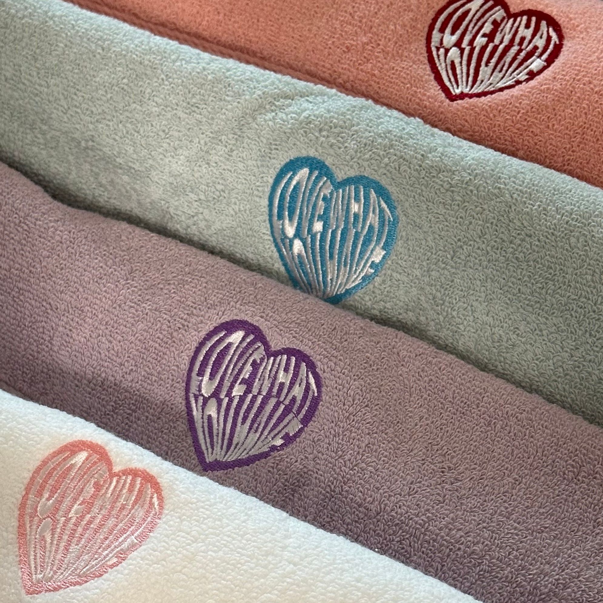 Heart Embroidery Kitsch Towel Set (10-Pack) user photo