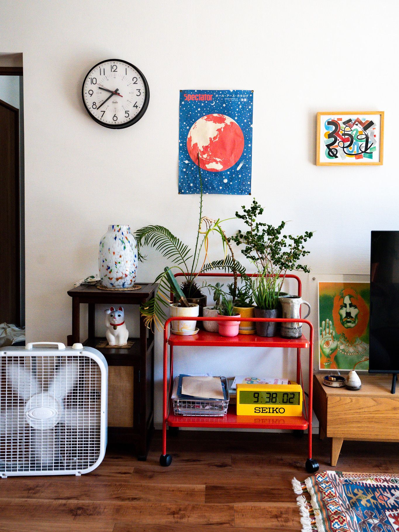 デジタル スポーツタイマー掛時計 SQ816Yを使ったインテリア