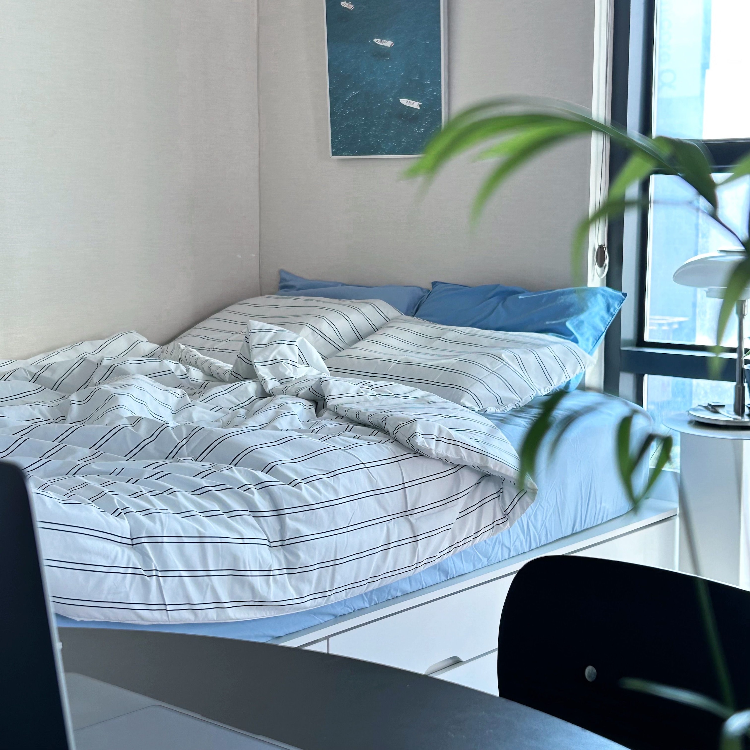 Self-Warming Stripe Comforter Set user photo