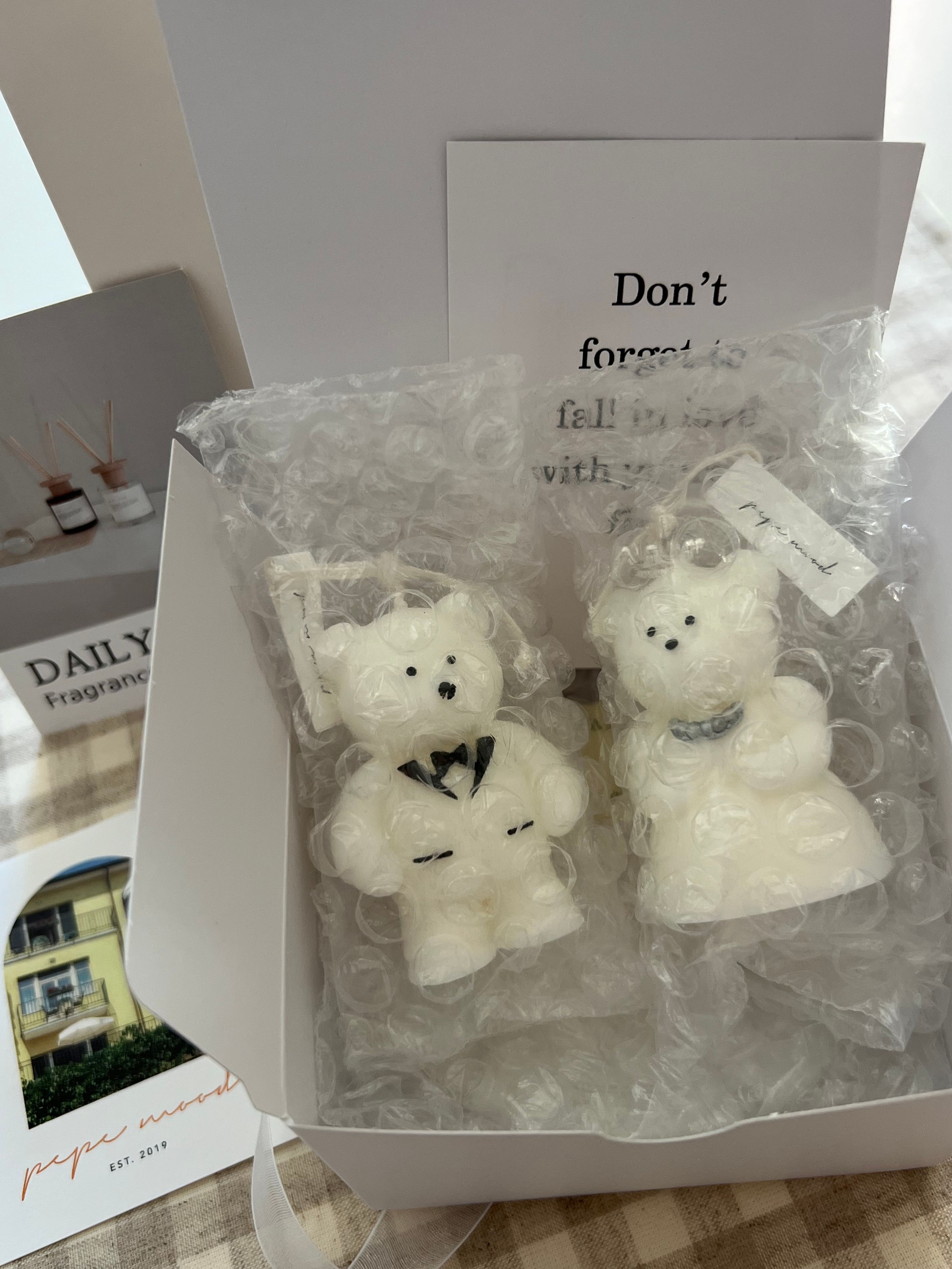 Mini Wedding Bear Candle Set user photo
