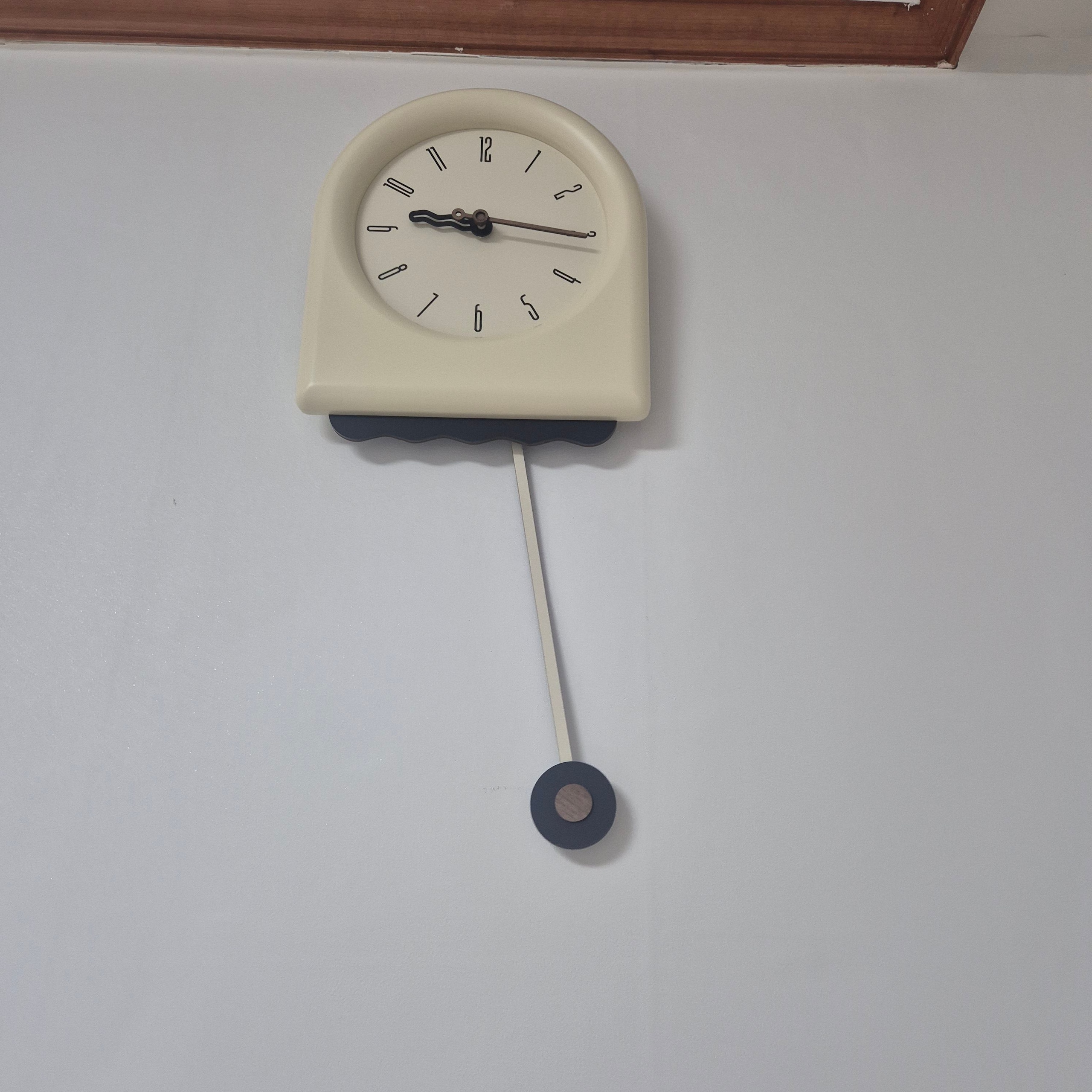 On My Mood Cream Pendulum Wall Clock user photo