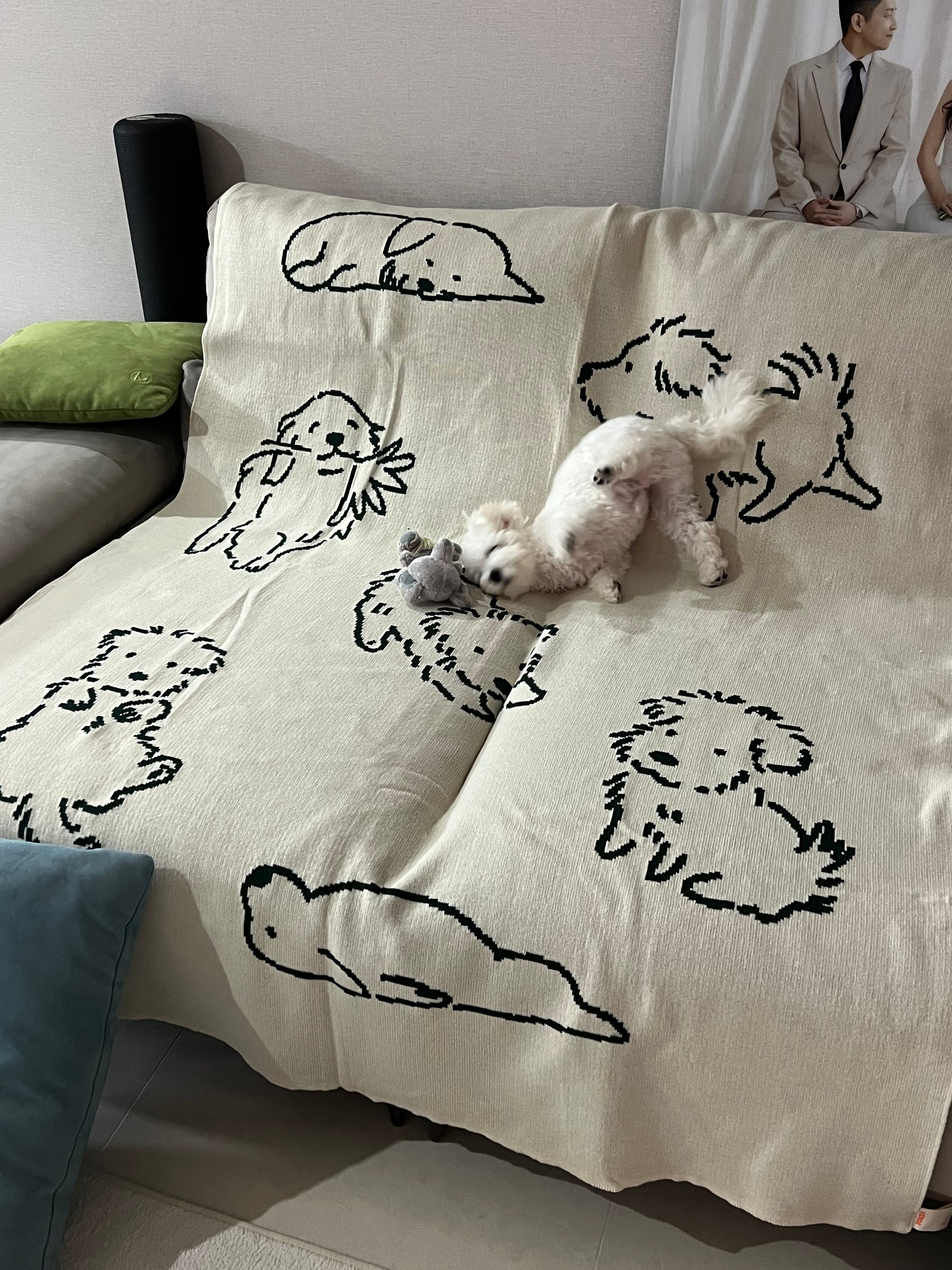 Puppy Reversible Knit Blanket user photo