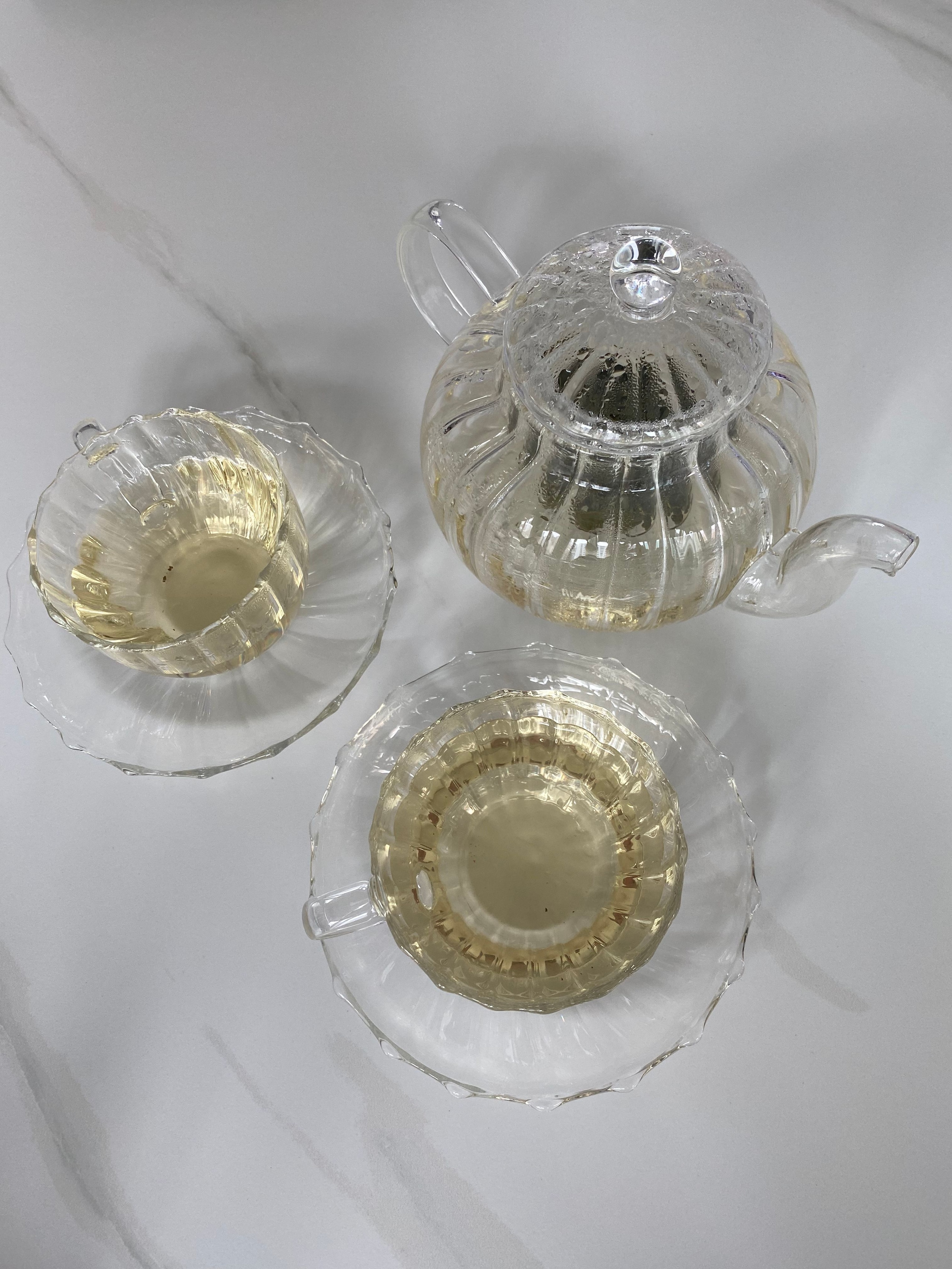 Flower Glass Teapot & 2 Teacup Set user photo