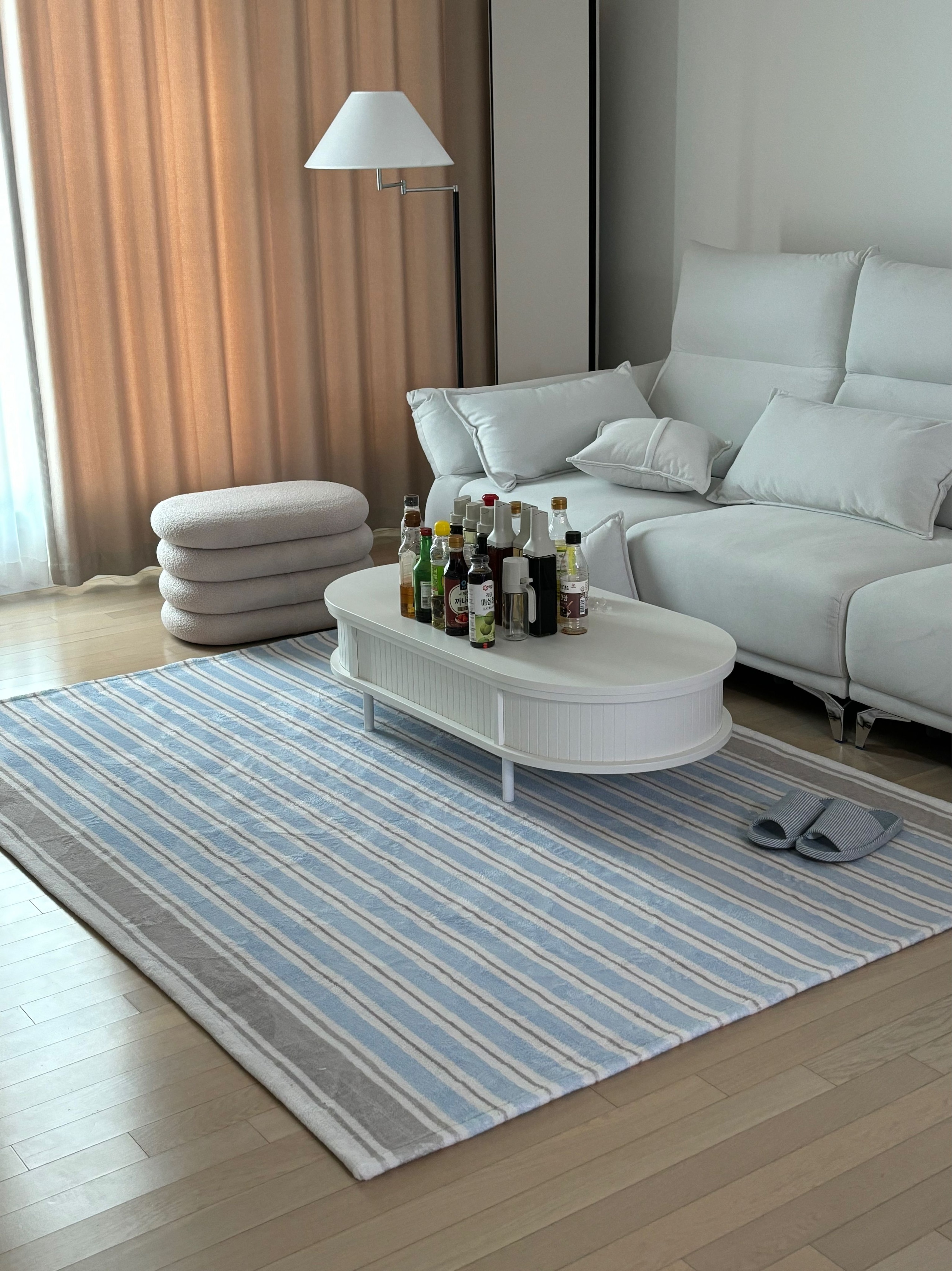 Blue Stripe Bedside Rug user photo
