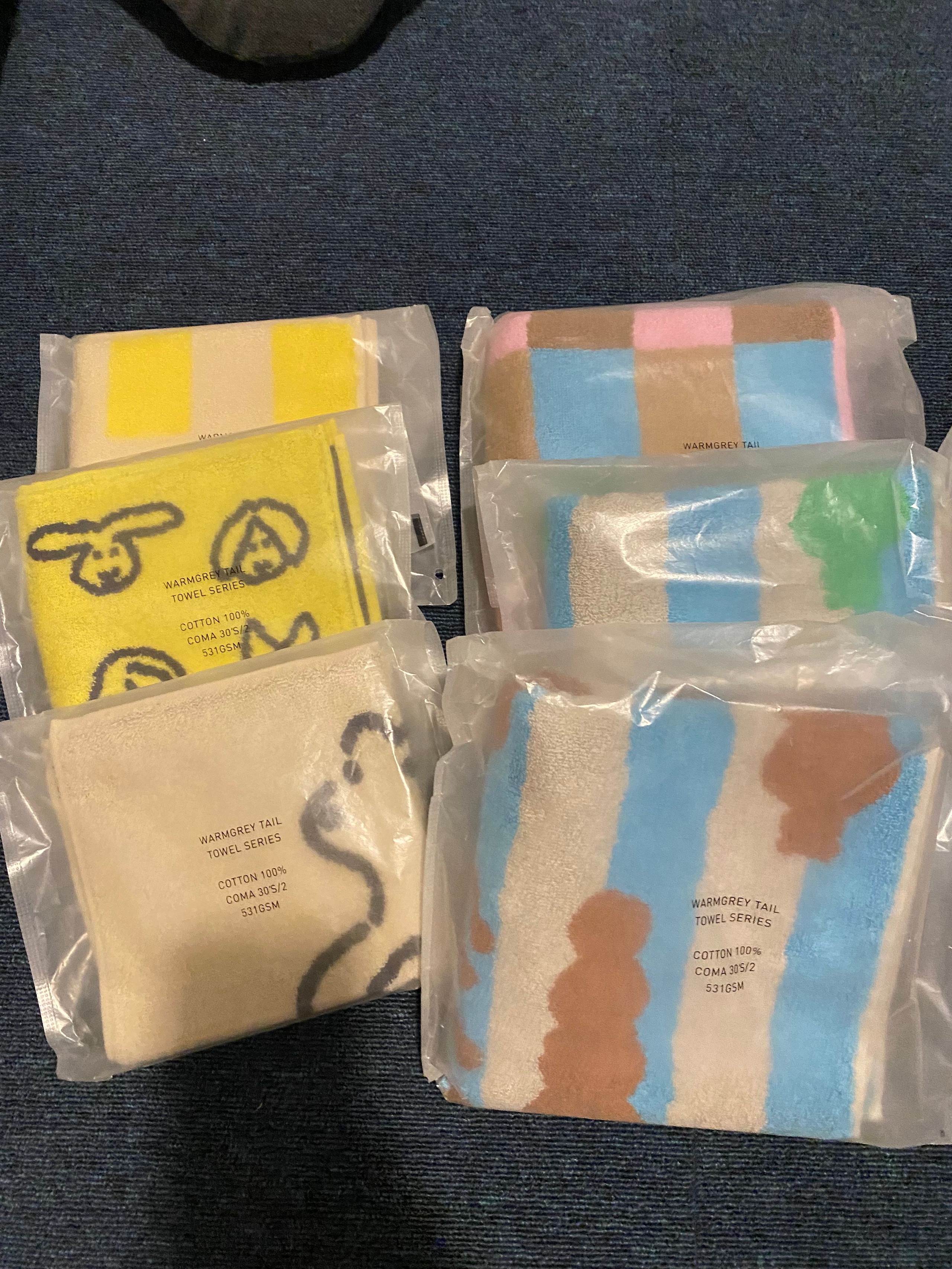 Warm Colorblock Check Hand Towel user photo
