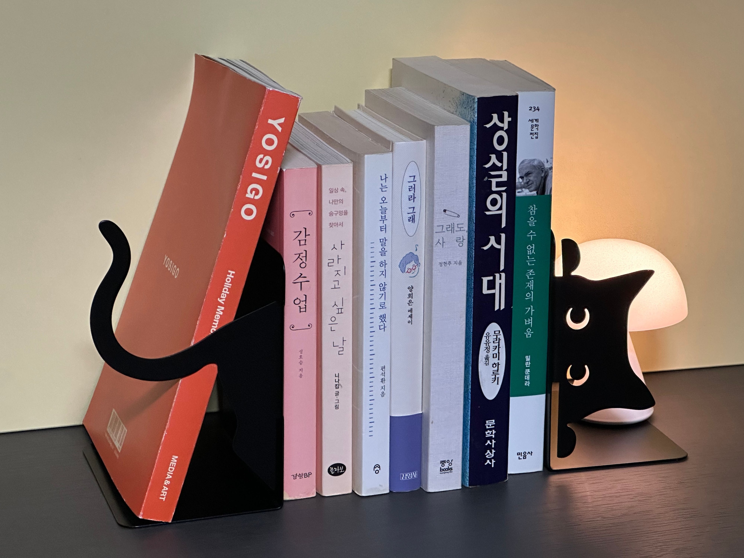 Peeking Black Cat Bookend user photo
