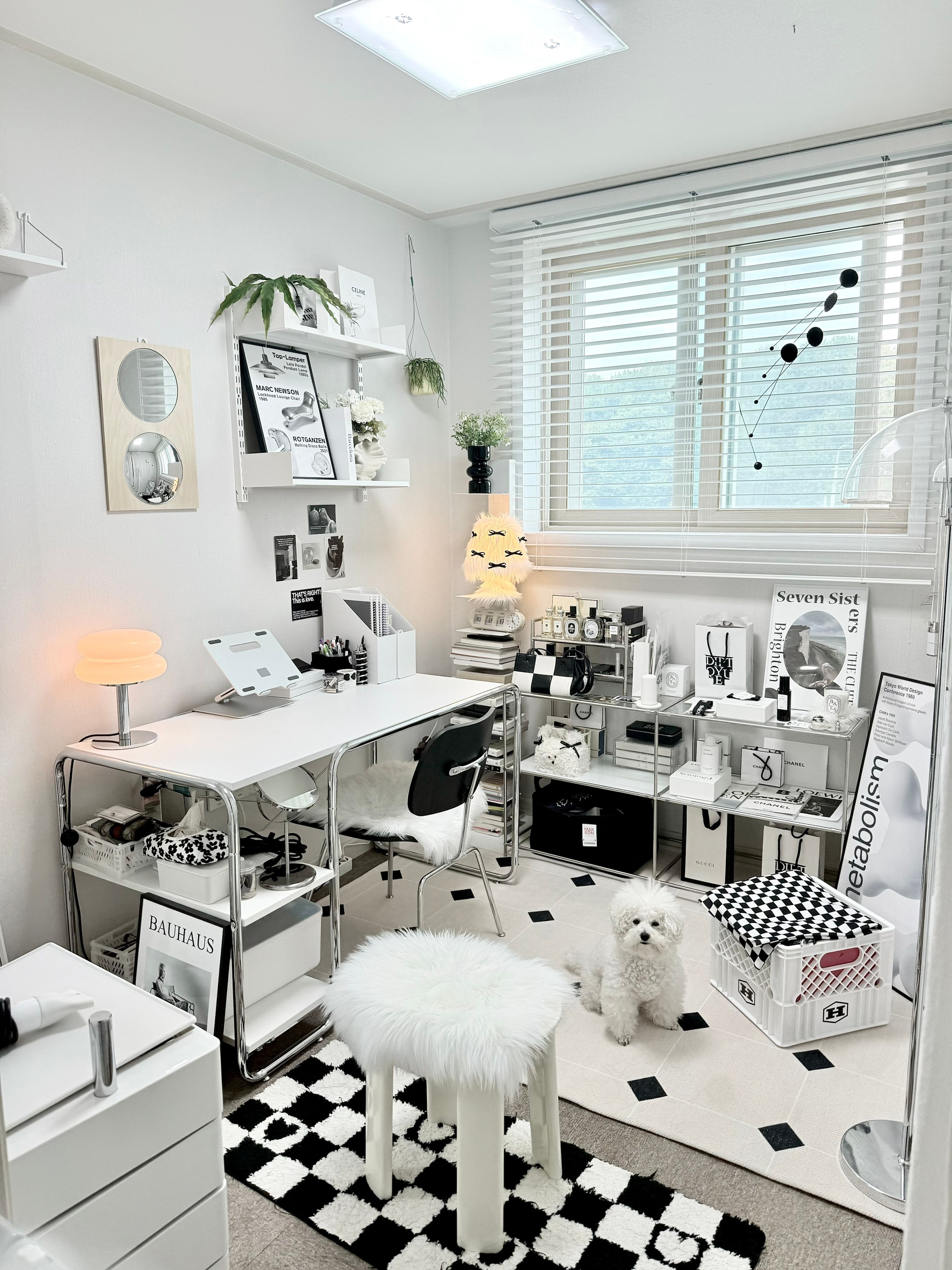 LIVING HIP SOCIAL ミッドセンチュリーモダン デスク A 120㎝［2色