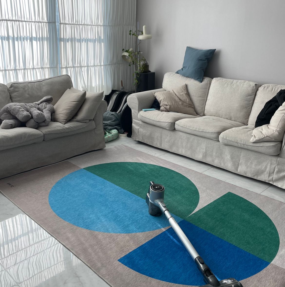 BWTZ Easy-Care Dust-Free Washable Area Rug user photo