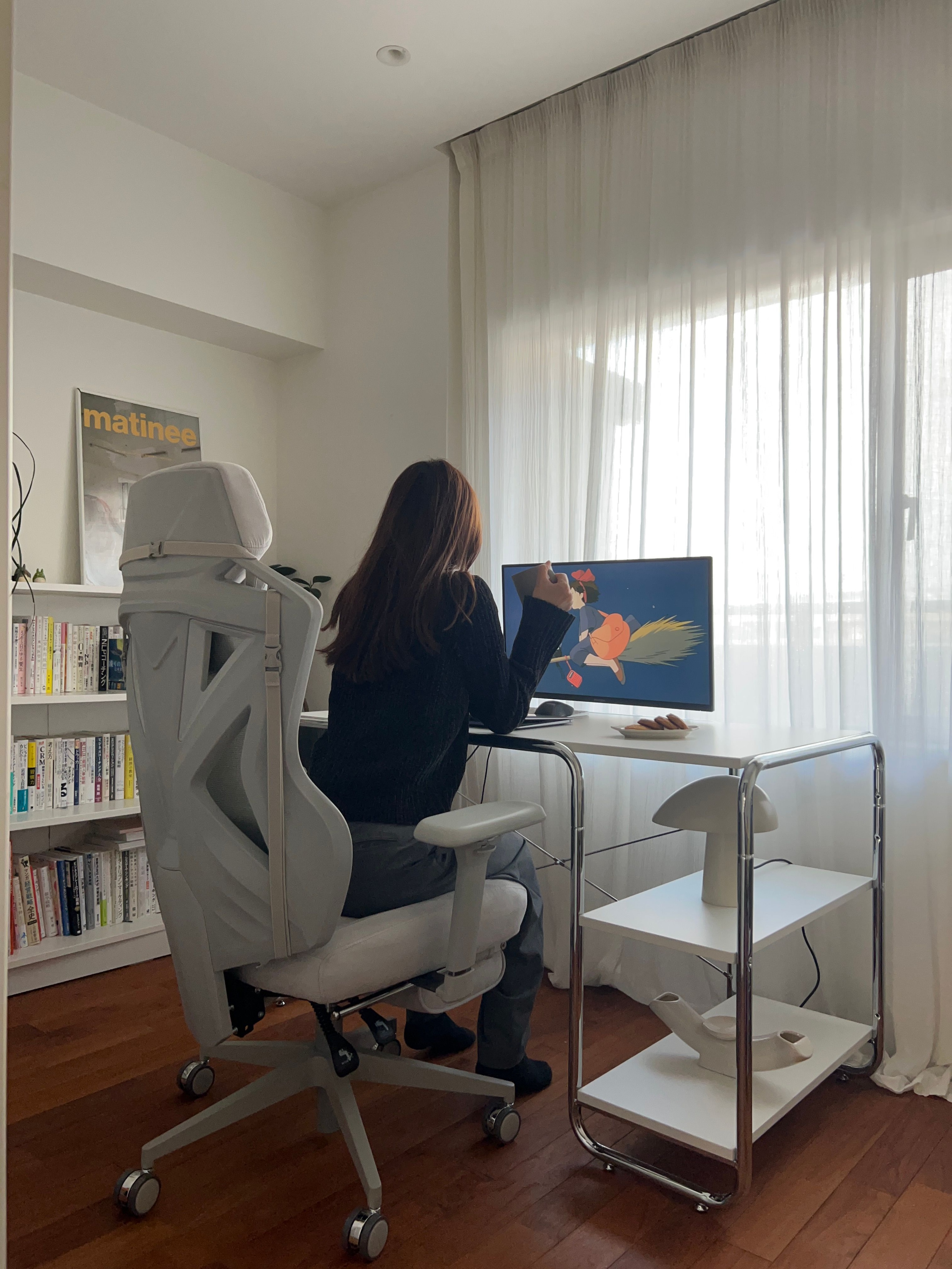 SOCIAL ミッドセンチュリーモダン デスク A 120㎝［2色