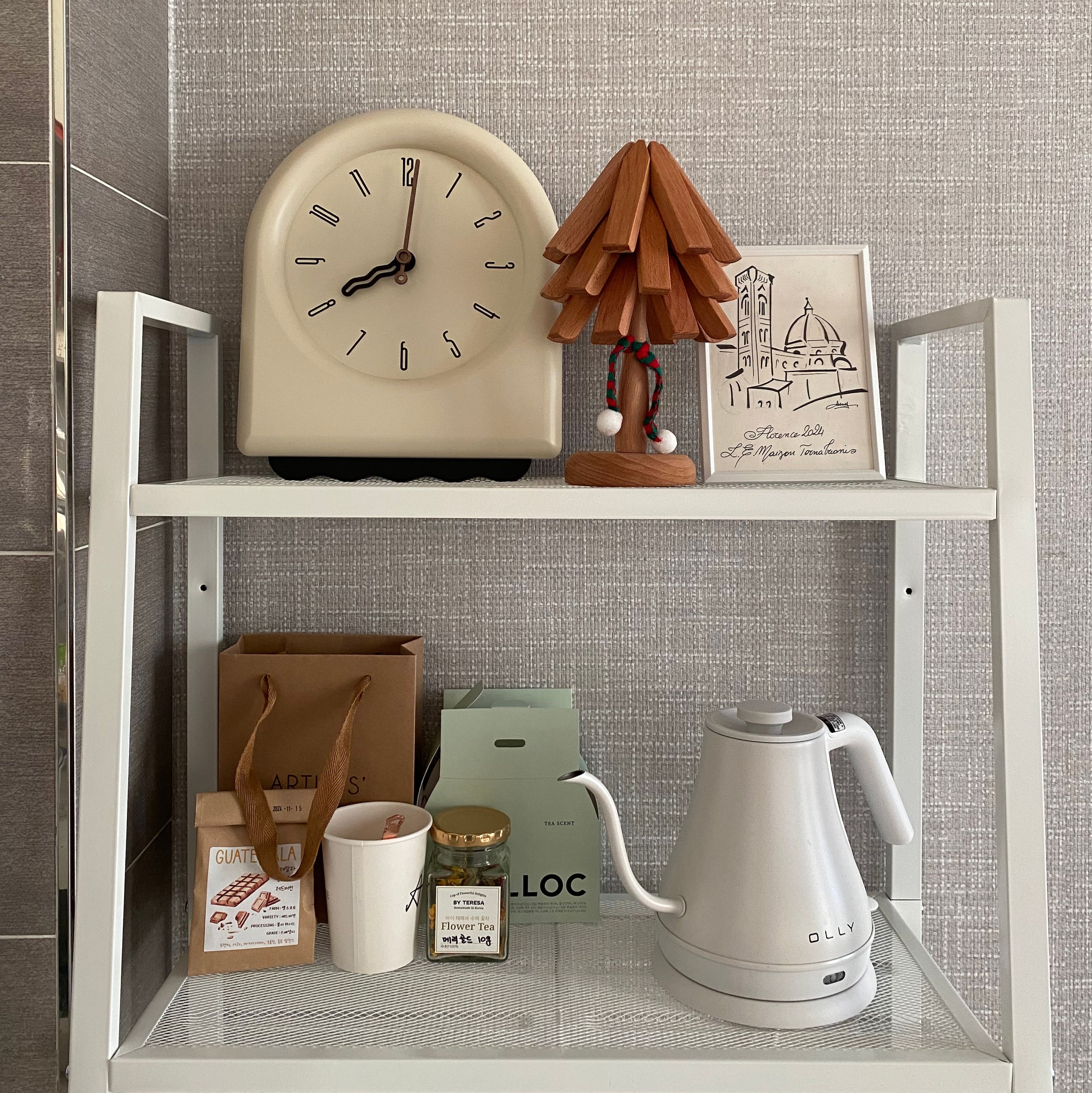 On My Mood Cream Pendulum Wall Clock user photo