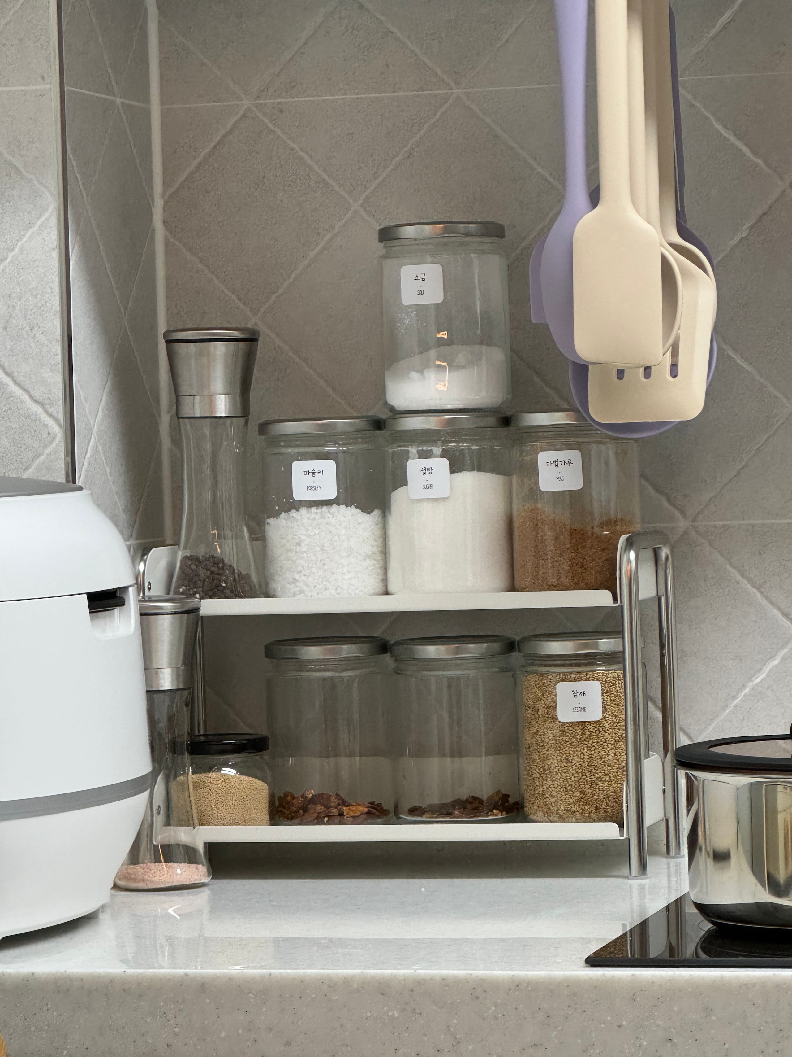 Elle Stainless Steel 2-Tier Kitchen Storage Rack user photo