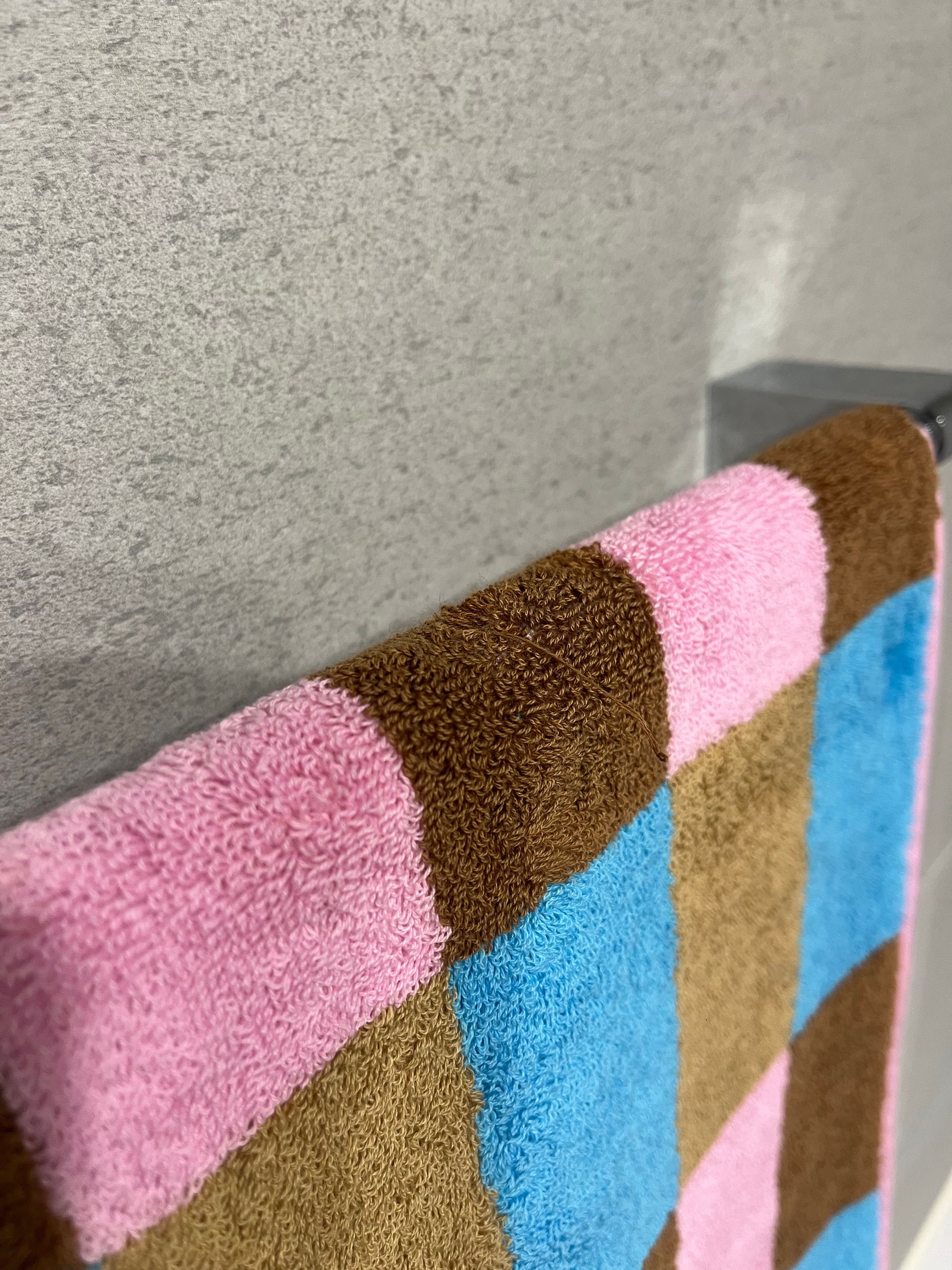 Warm Colorblock Check Hand Towel user photo