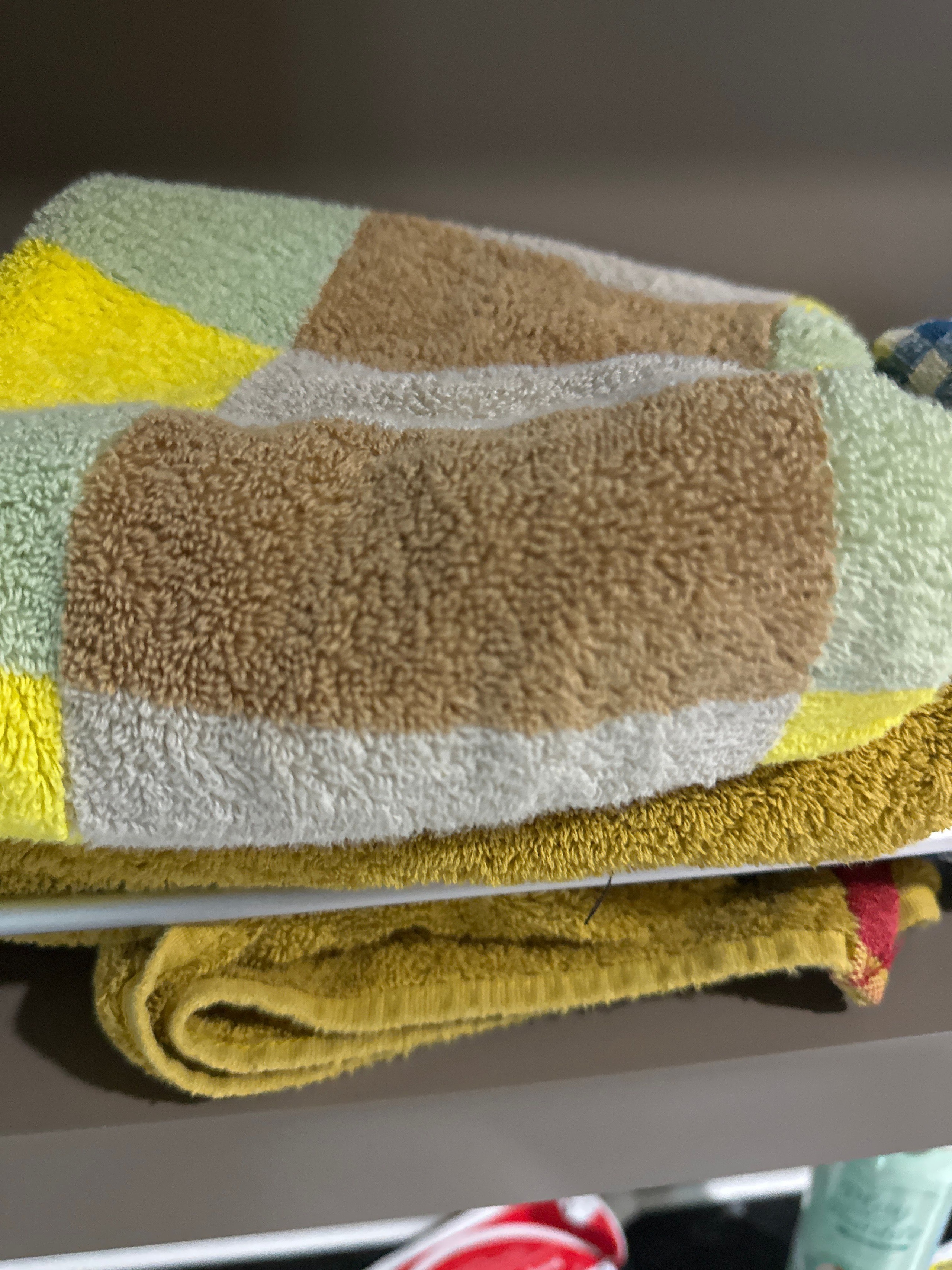 Warm Colorblock Check Hand Towel user photo