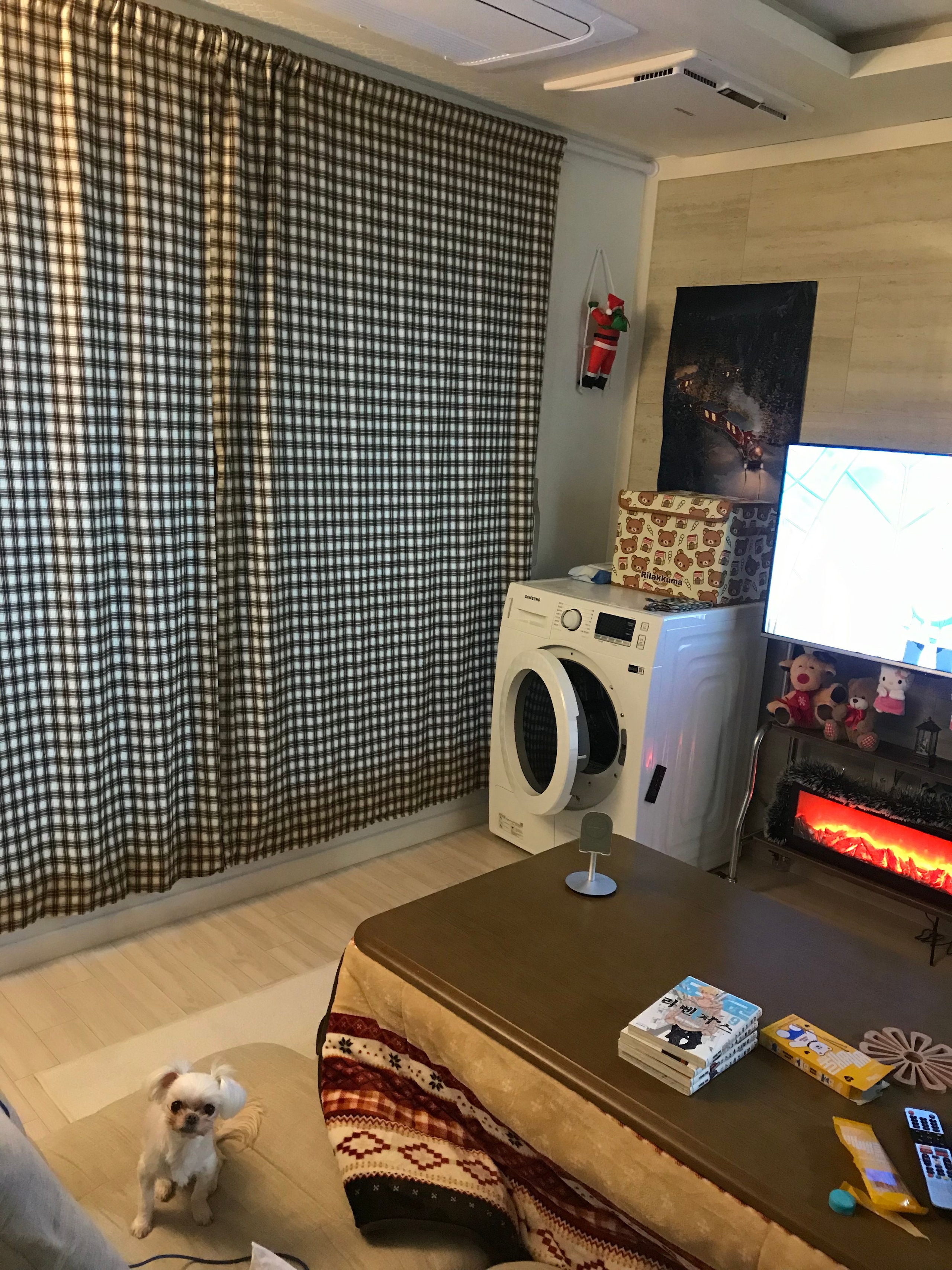 Cozy Brown Plaid Curtain user photo