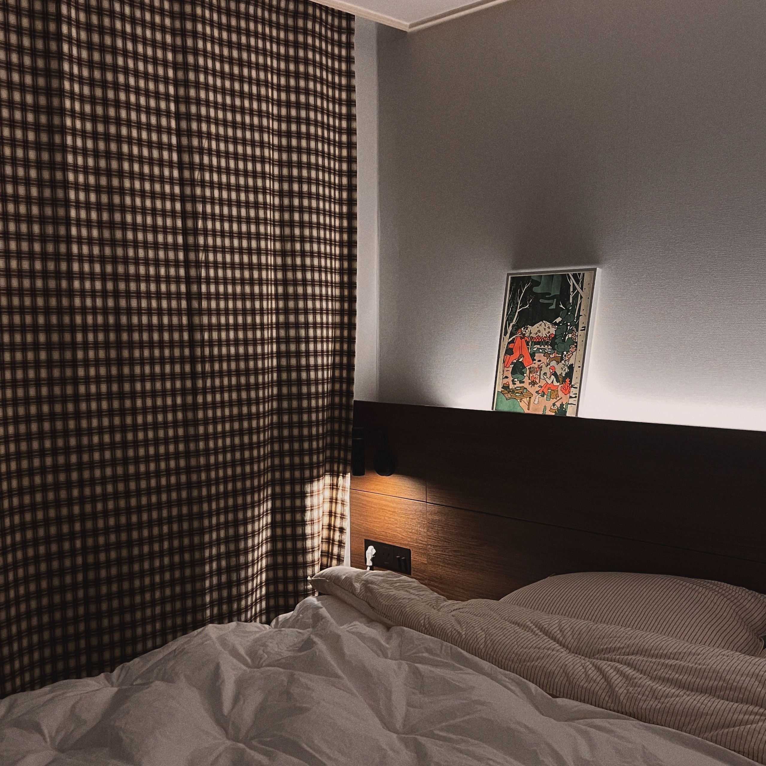Cozy Brown Plaid Curtain user photo