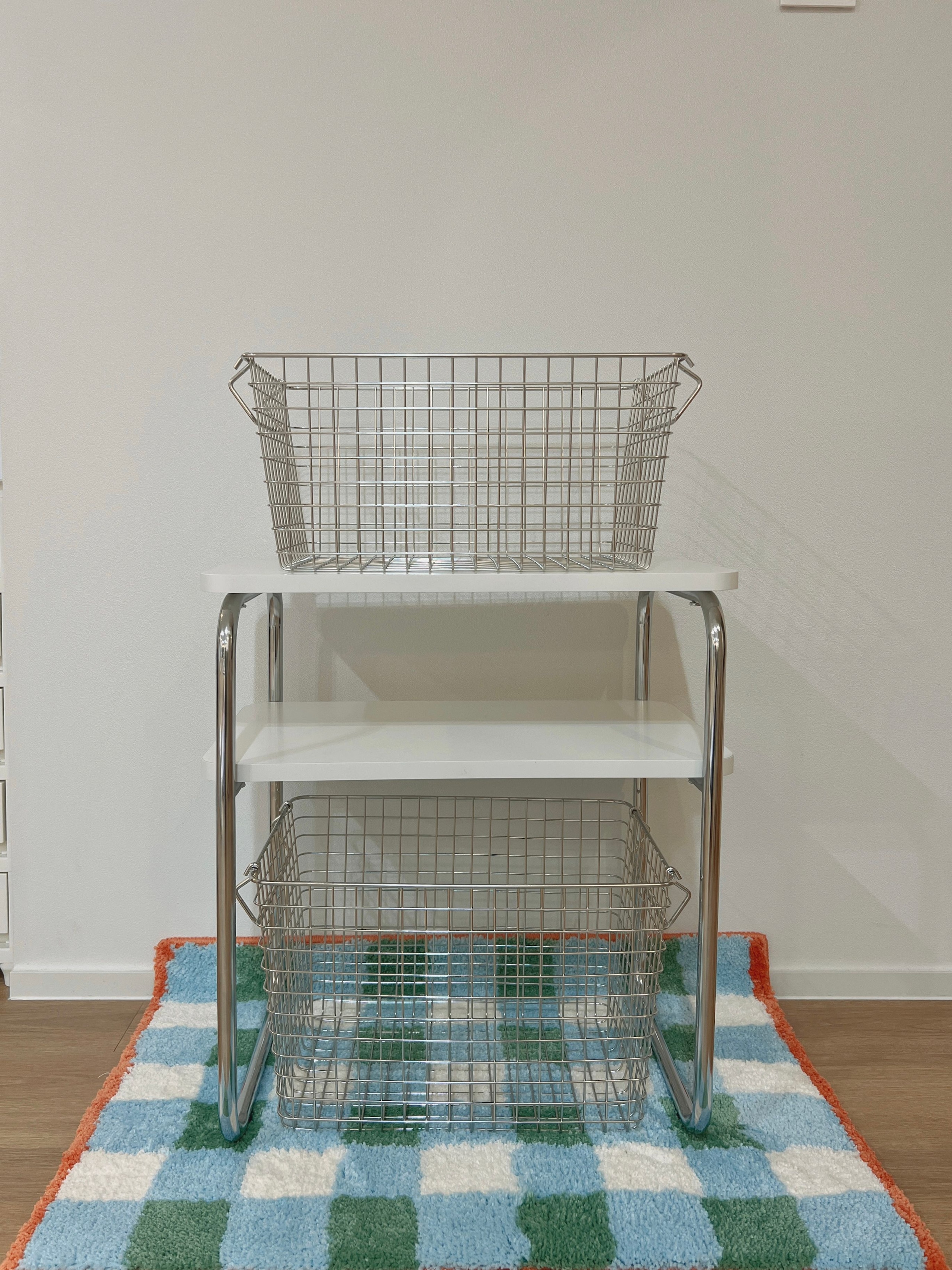 Mid-Century Wood & Chrome Side Table user photo