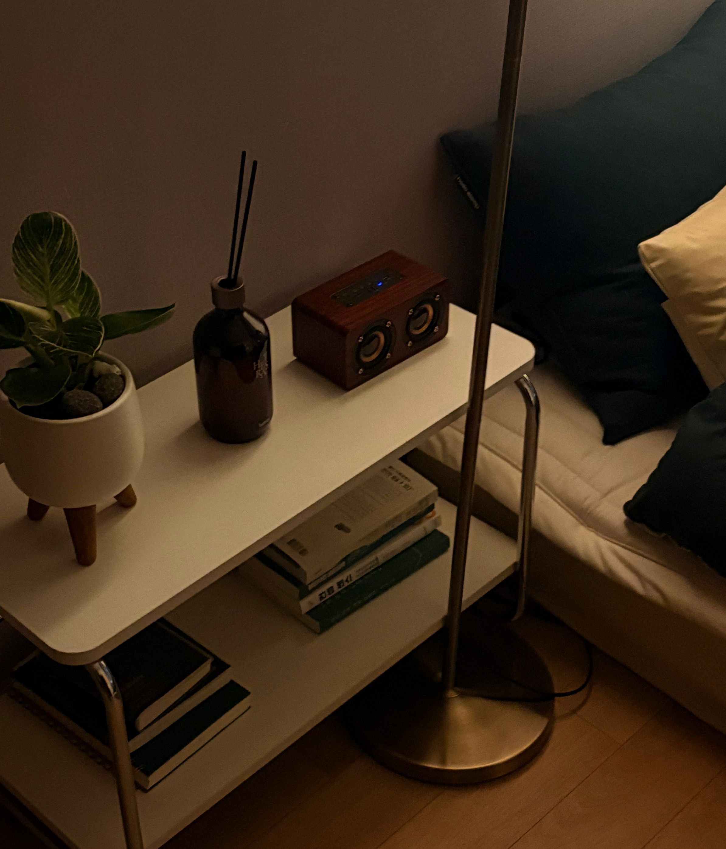 Mid-Century Wood & Chrome Shelf user photo