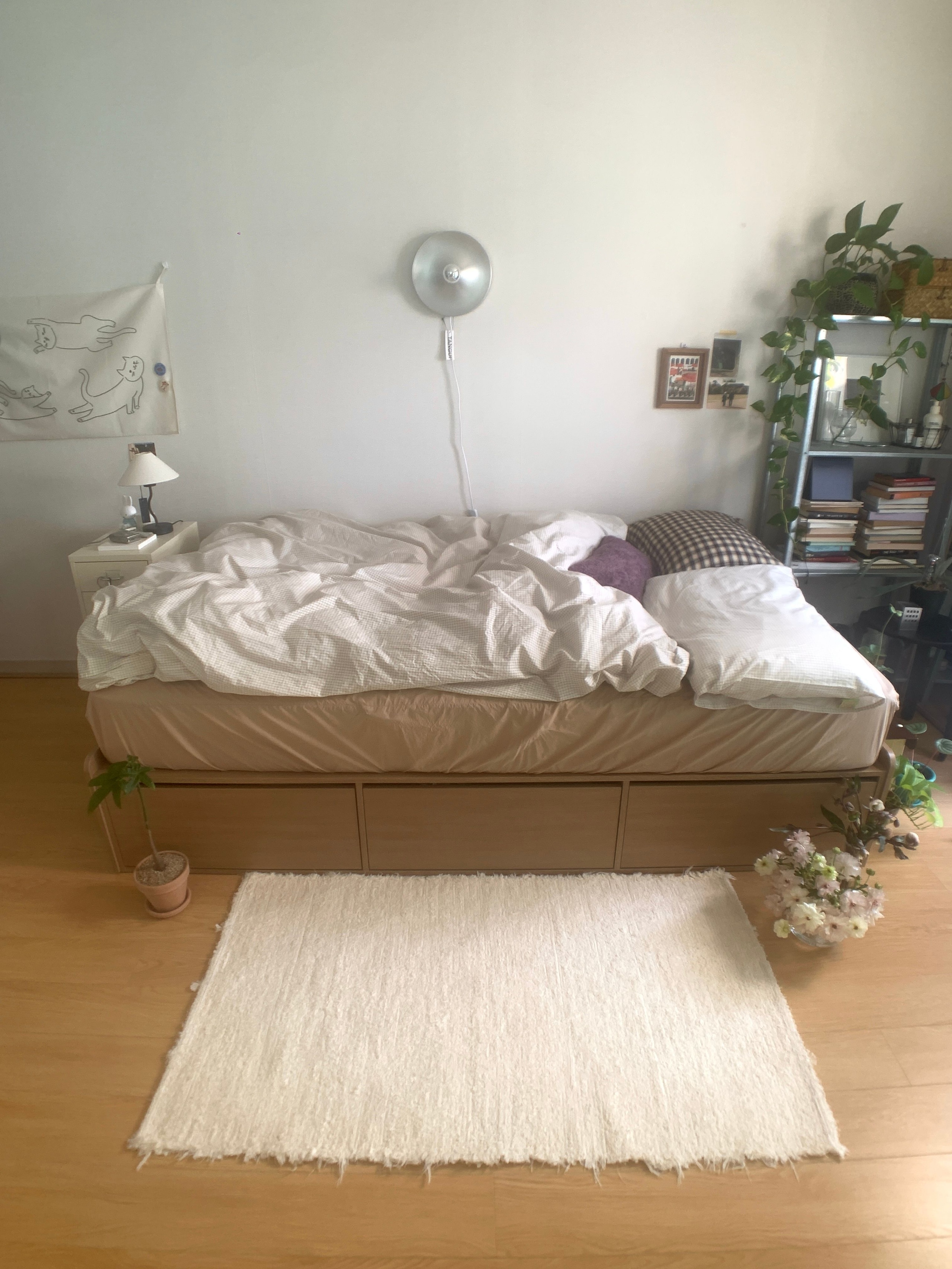 Almond Check Pattern Pure Cotton Duvet Cover & Fitted Sheet user photo