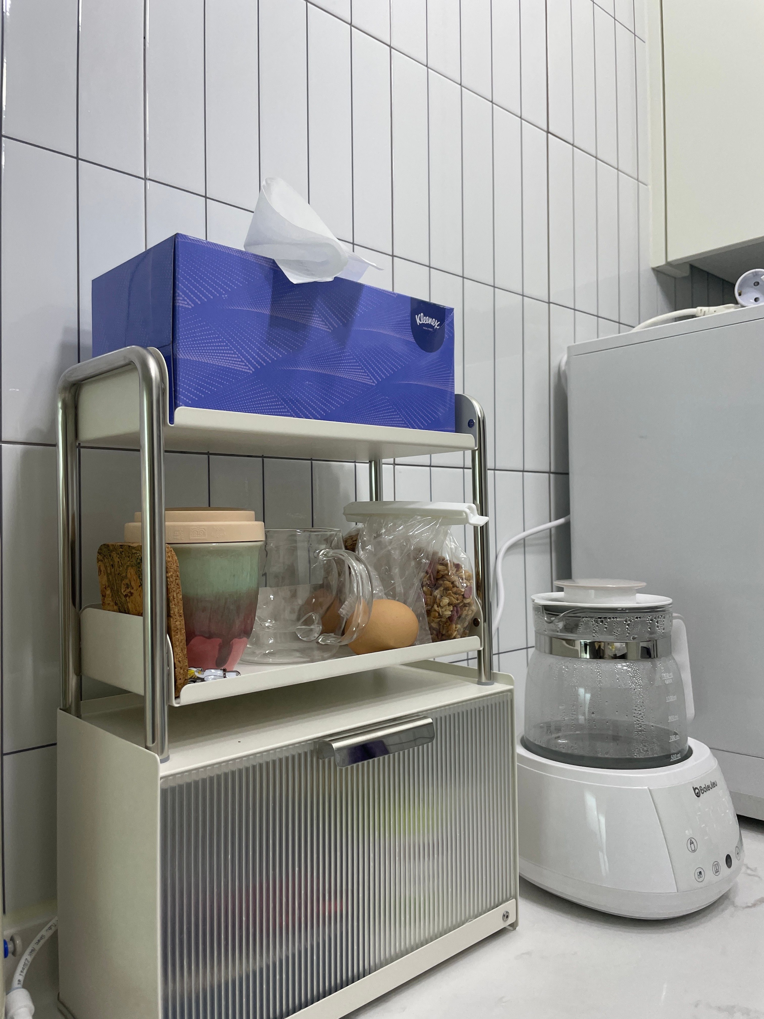 Elle Stainless Steel 2-Tier Kitchen Storage Rack user photo