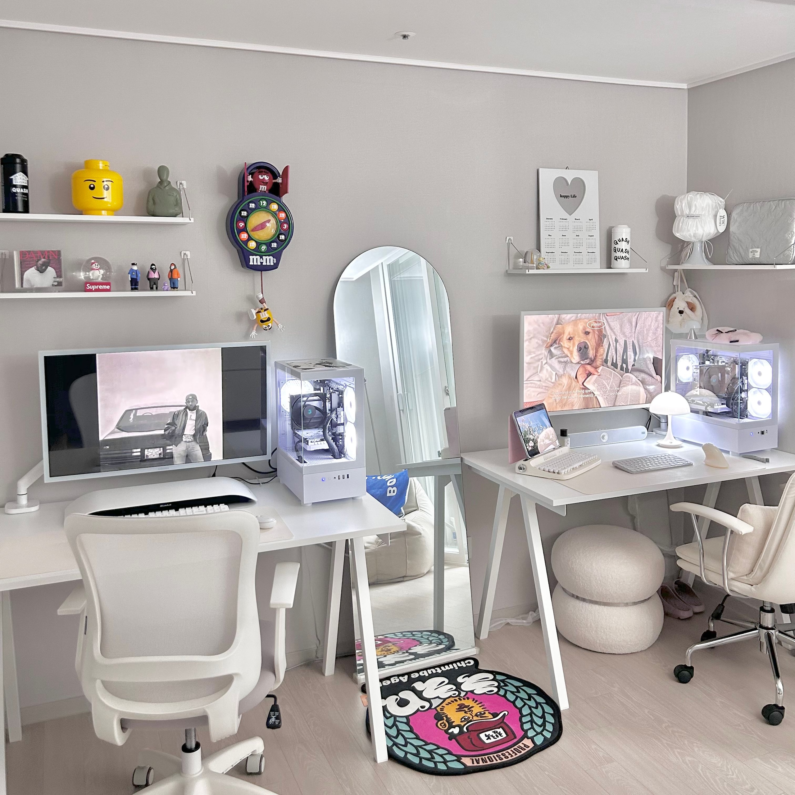 TROTTEN トロッテン デスク 120x70 cm［4色］を使ったインテリア