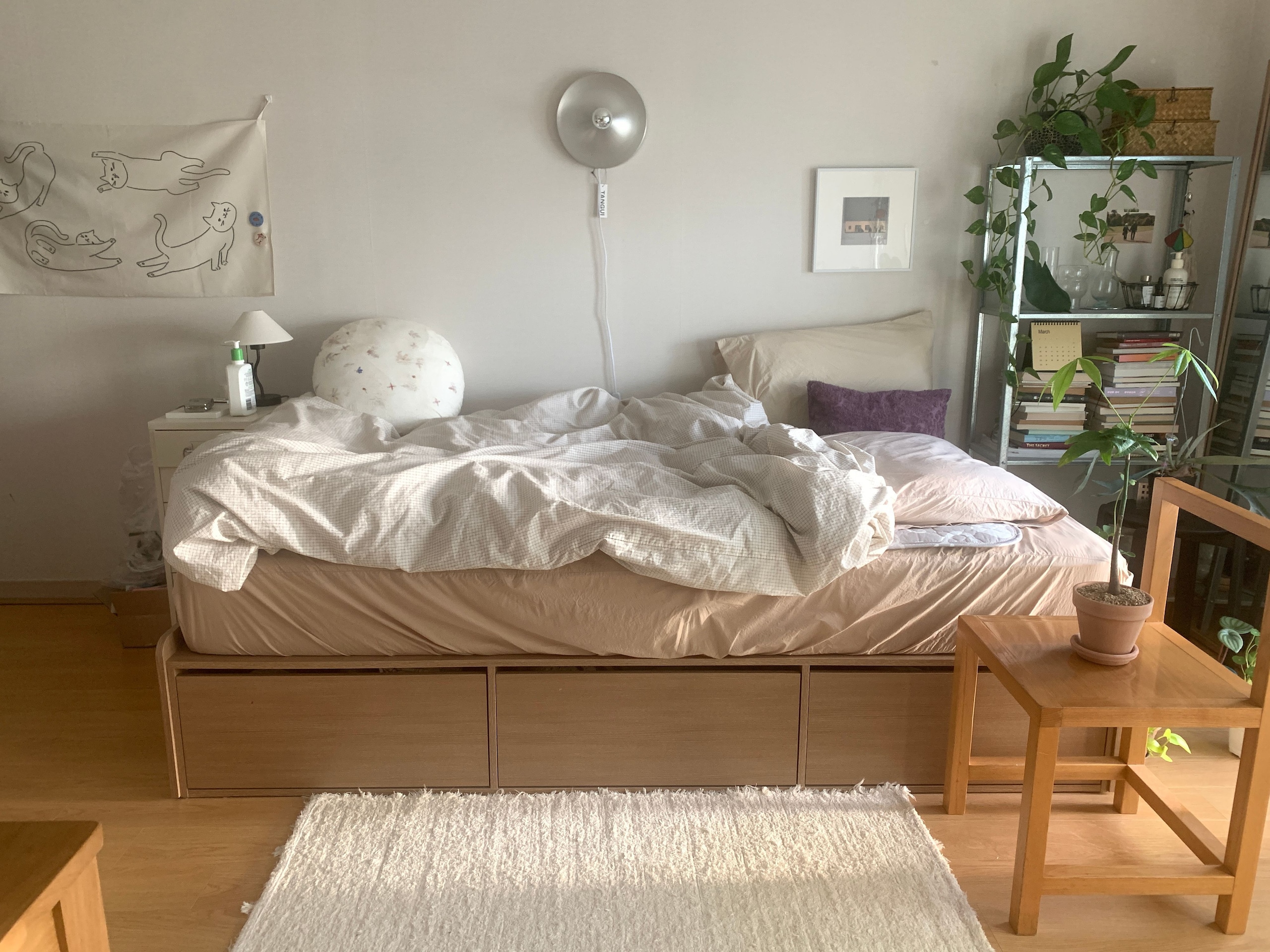 Almond Check Pattern Pure Cotton Duvet Cover & Fitted Sheet user photo