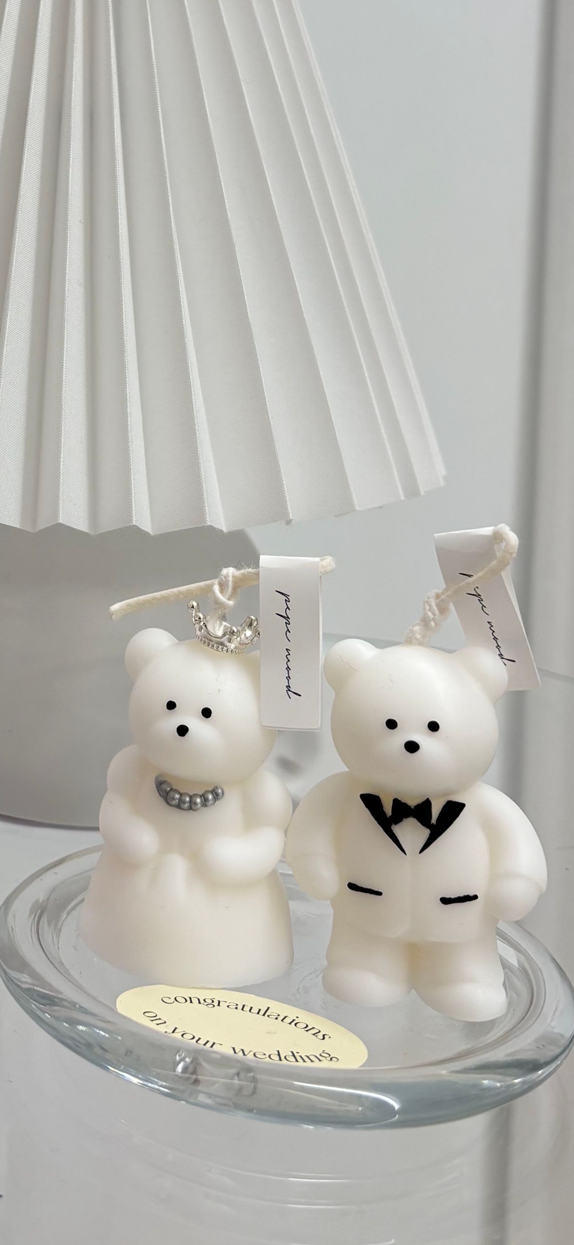 Mini Wedding Bear Candle Set user photo