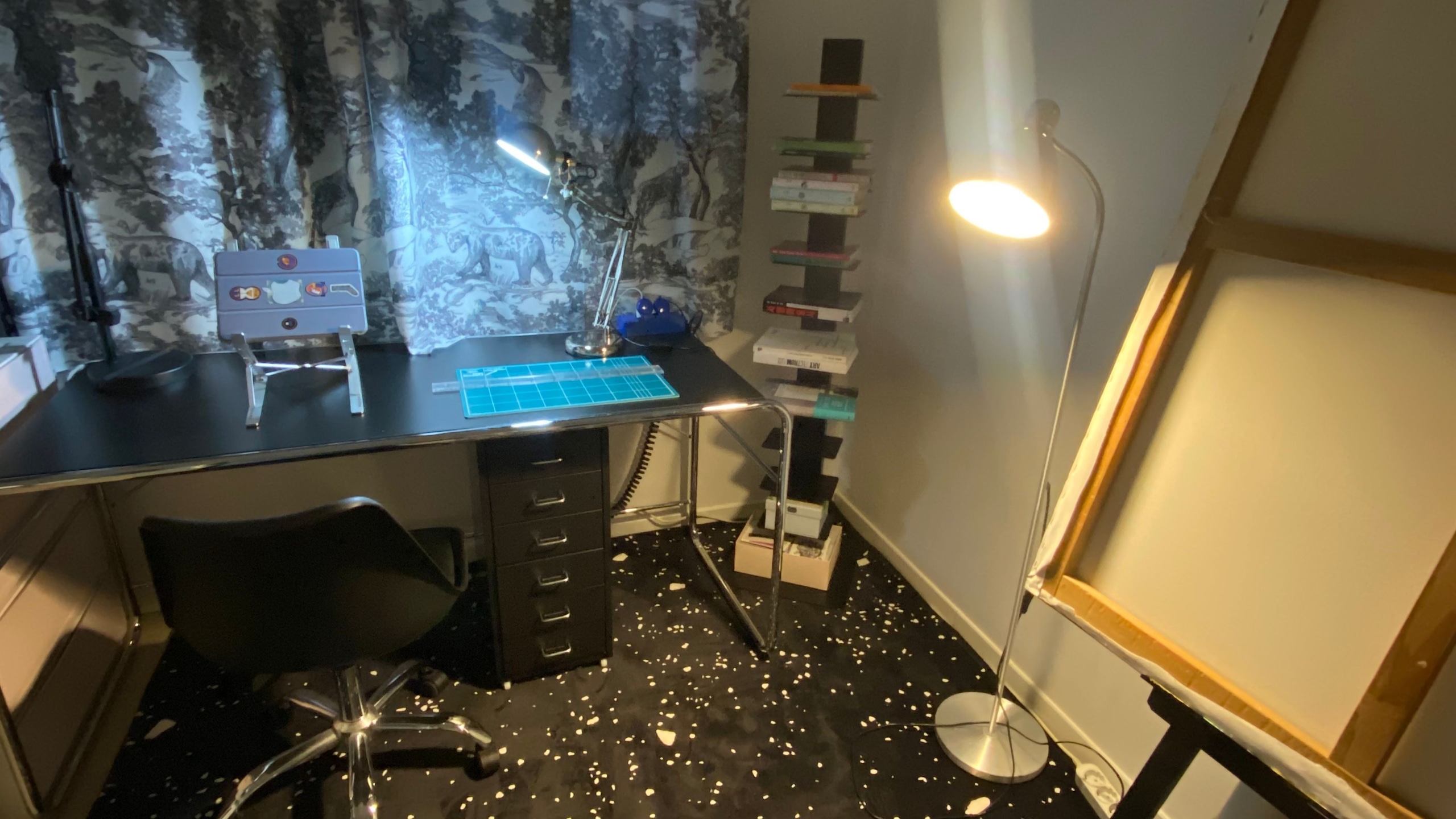 Black Terrazzo Microfiber Rug user photo