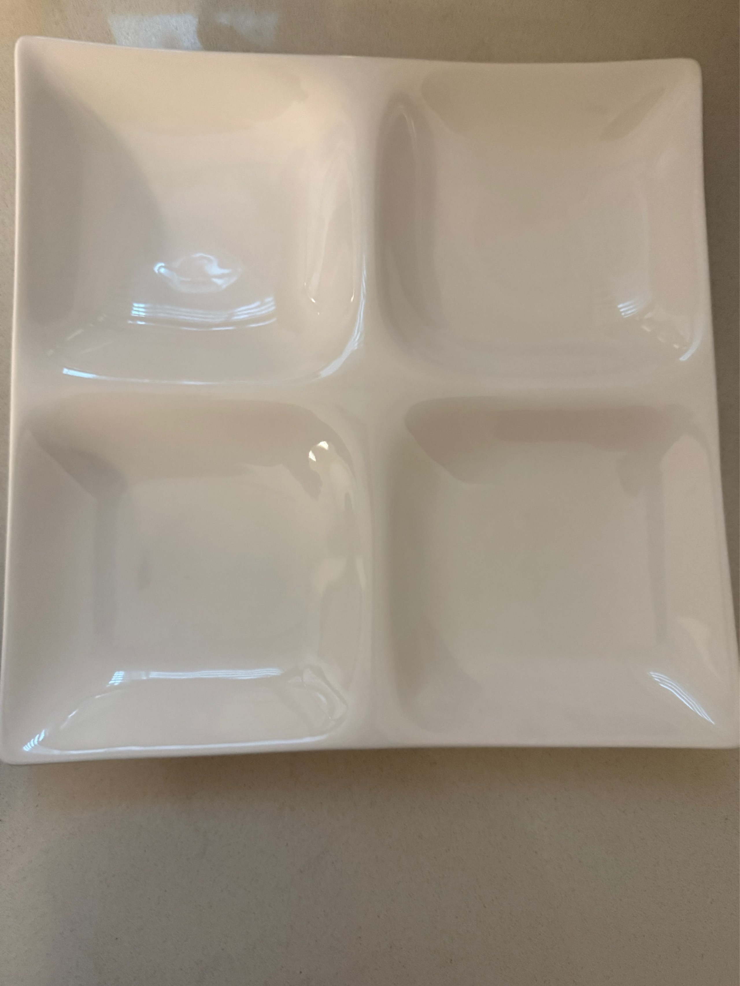 Mild White 4-Section Divided Serving Platter Set of 2 user photo