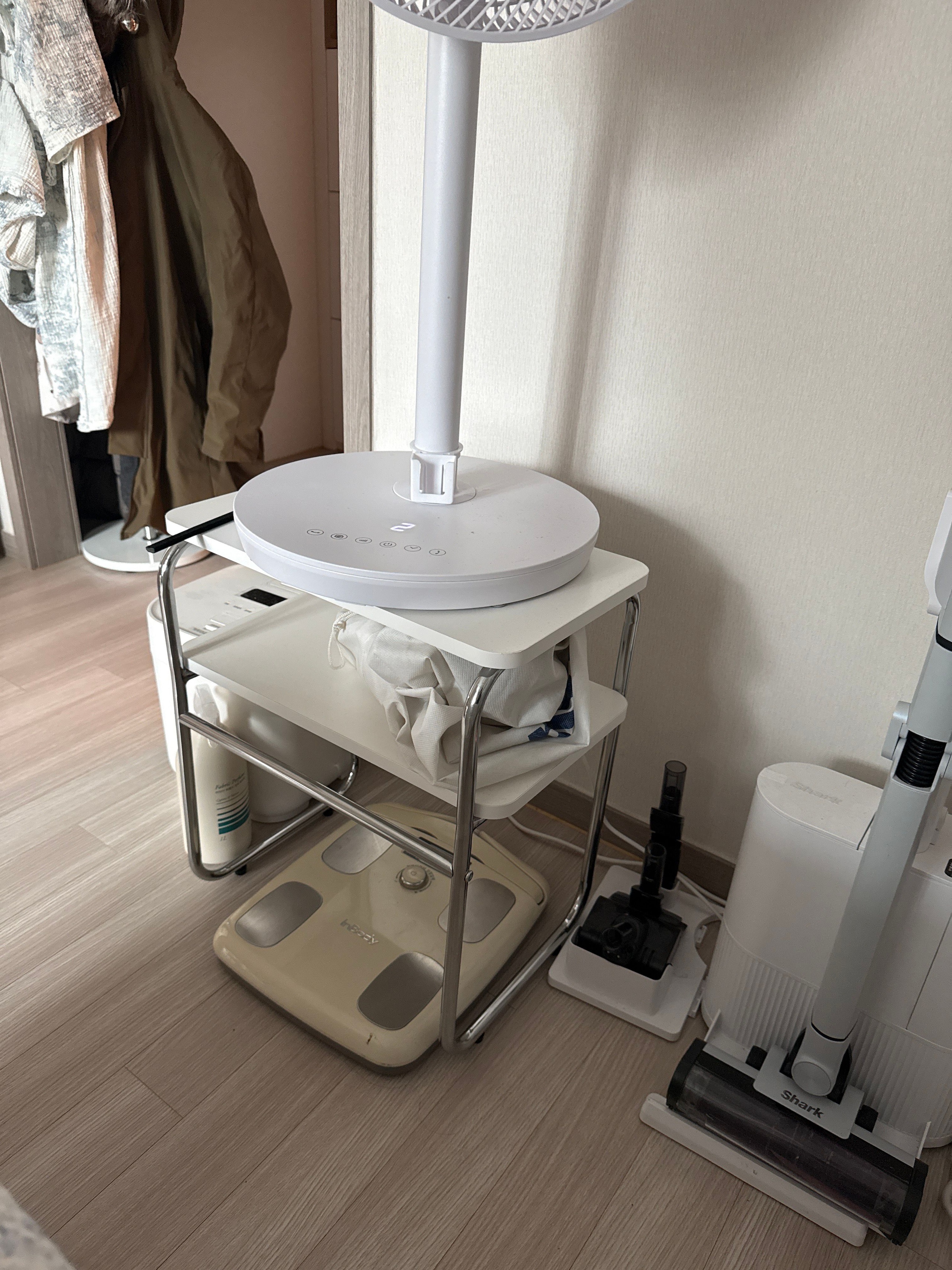 Mid-Century Wood & Chrome Side Table user photo