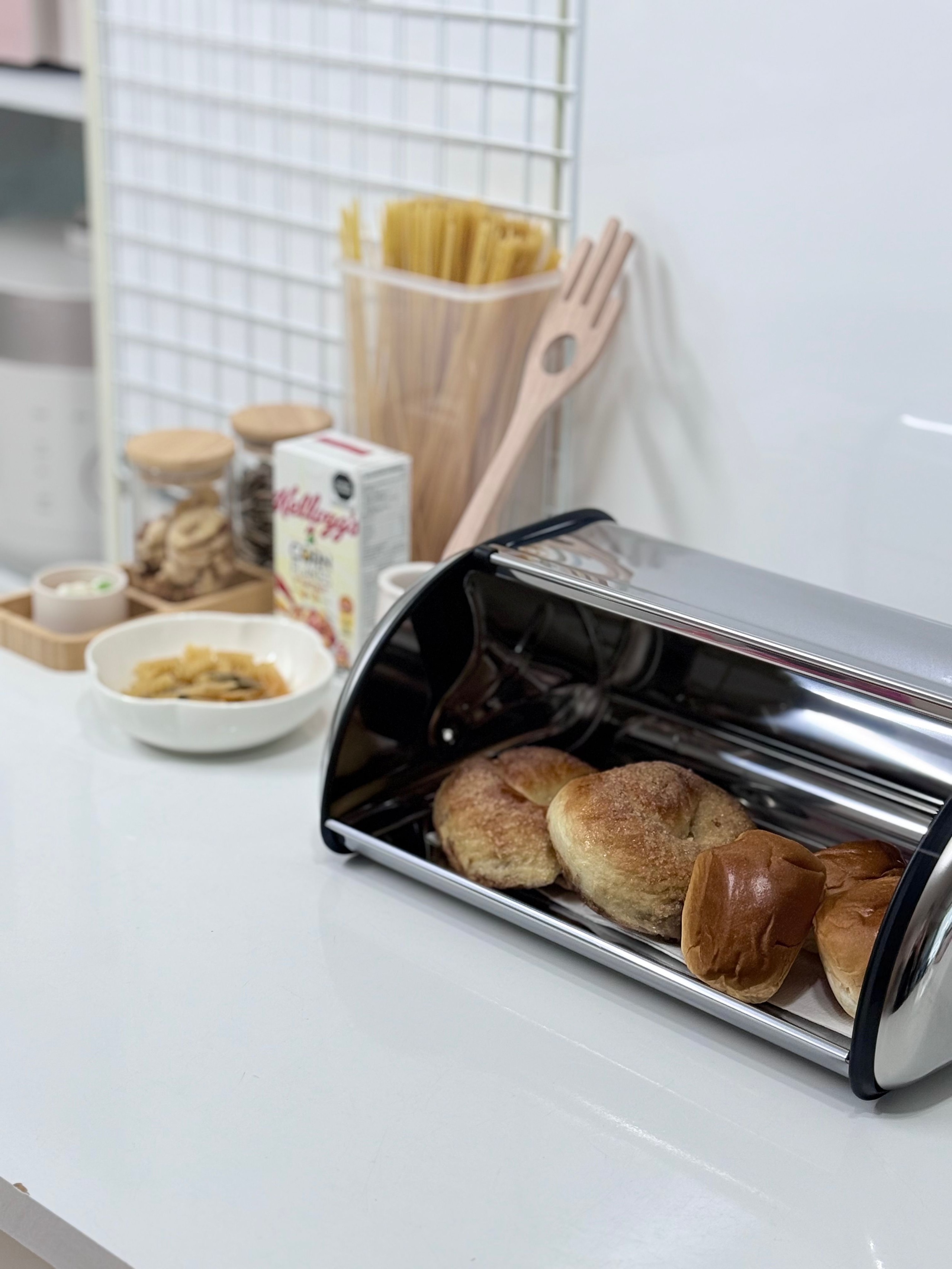 Roll-Up Stainless Steel Bread Box user photo