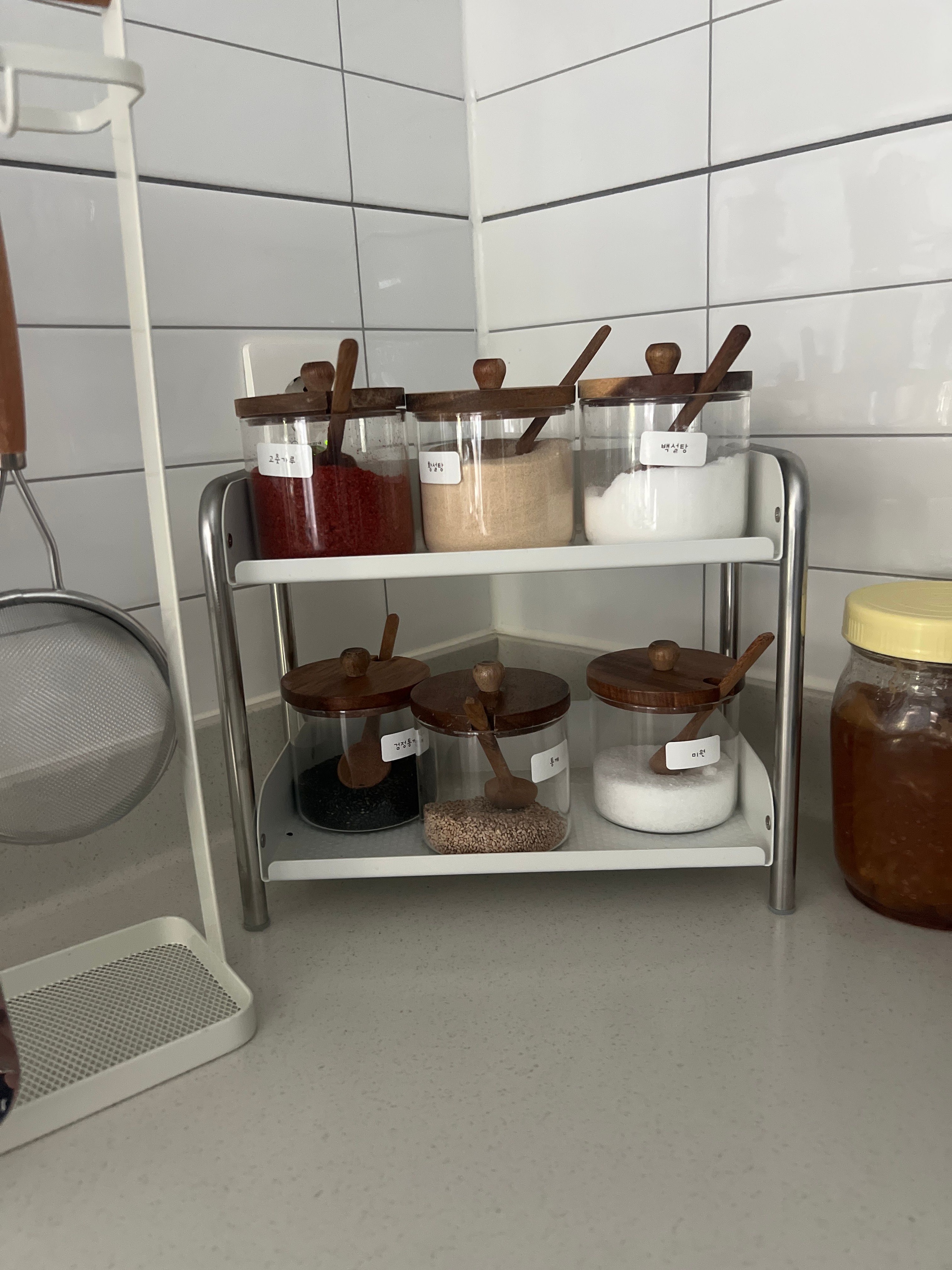 Elle Stainless Steel 2-Tier Kitchen Storage Rack user photo