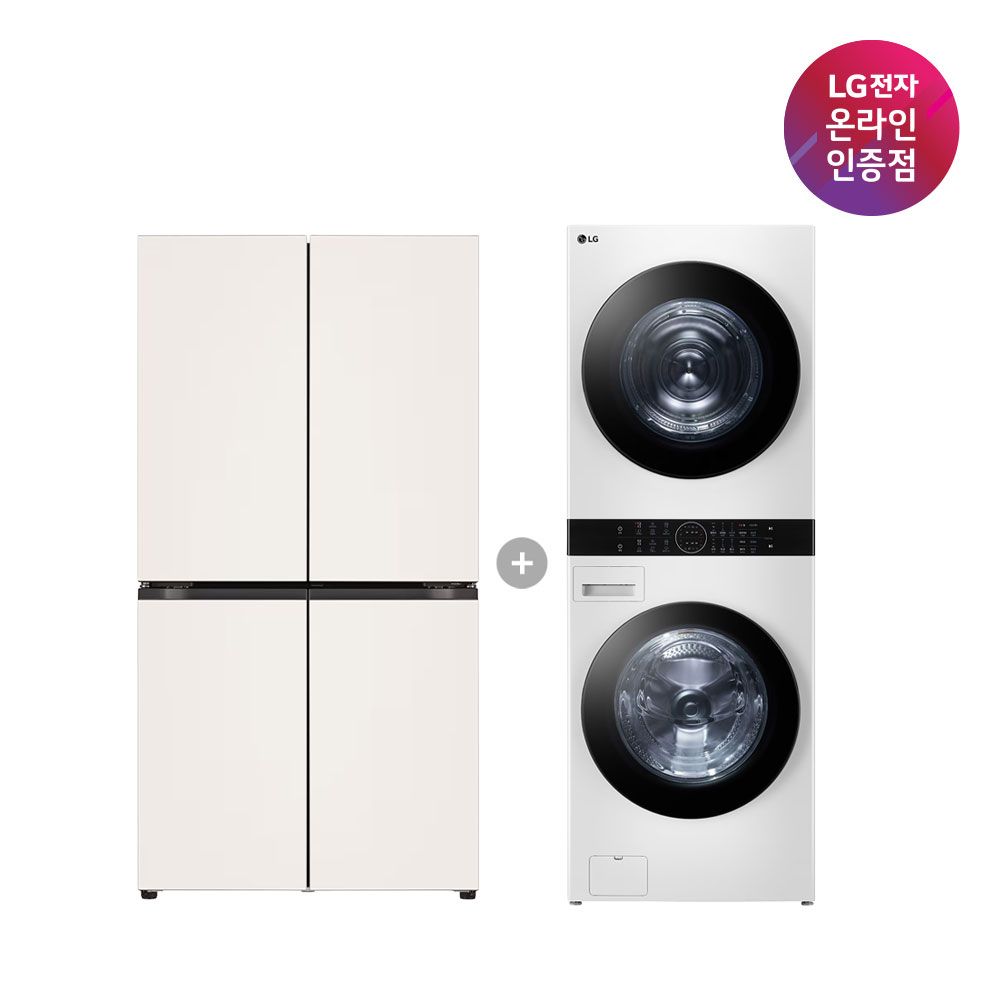 LG 오브제컬렉션 냉장고+워시타워 (T876MEE111+W2421WAMR) 가격 비교 LG전자 LG 오브제컬렉션 냉장고+워시타워 (T876MEE111+W2421WAMR)
