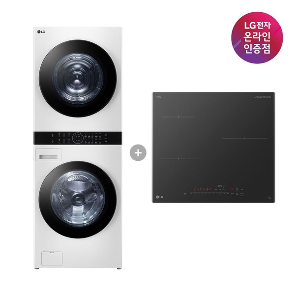 LG 오브제컬렉션 워시타워+인덕션 (W2421WAMR+BEI3ASB2OE)
