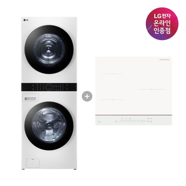 LG 오브제컬렉션 워시타워+인덕션 (W2421WAMR+BEI3QKHLOE)