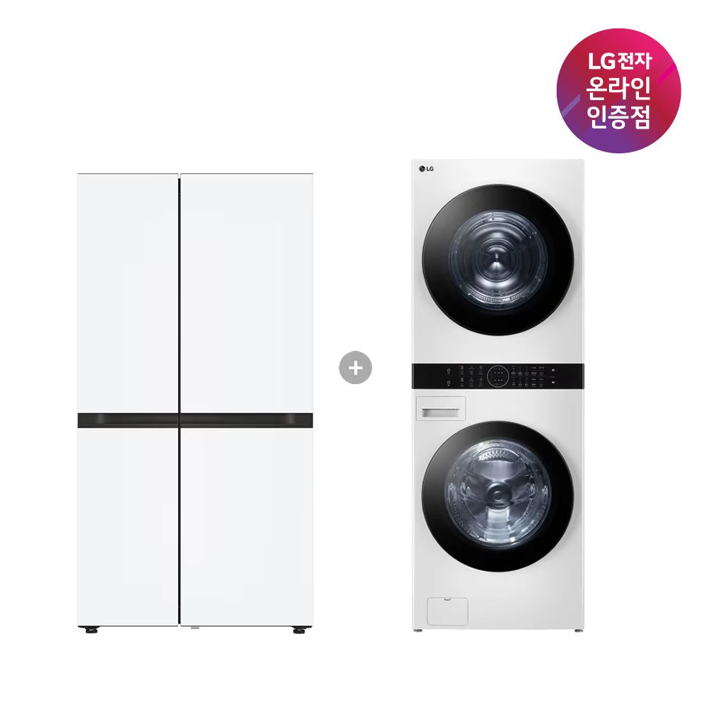 LG전자 LG 디오스 냉장고+워시타워(S836MQQ012+W2421WAMR)