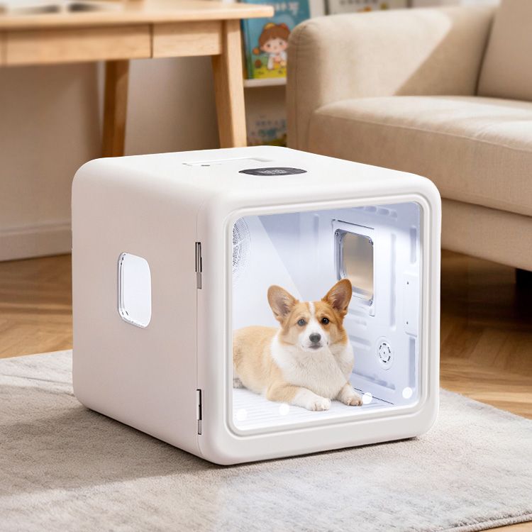 로제코 스마트 강아지 고양이 펫드라이룸 털 건조기 드라이기 70L UV 자동문열림