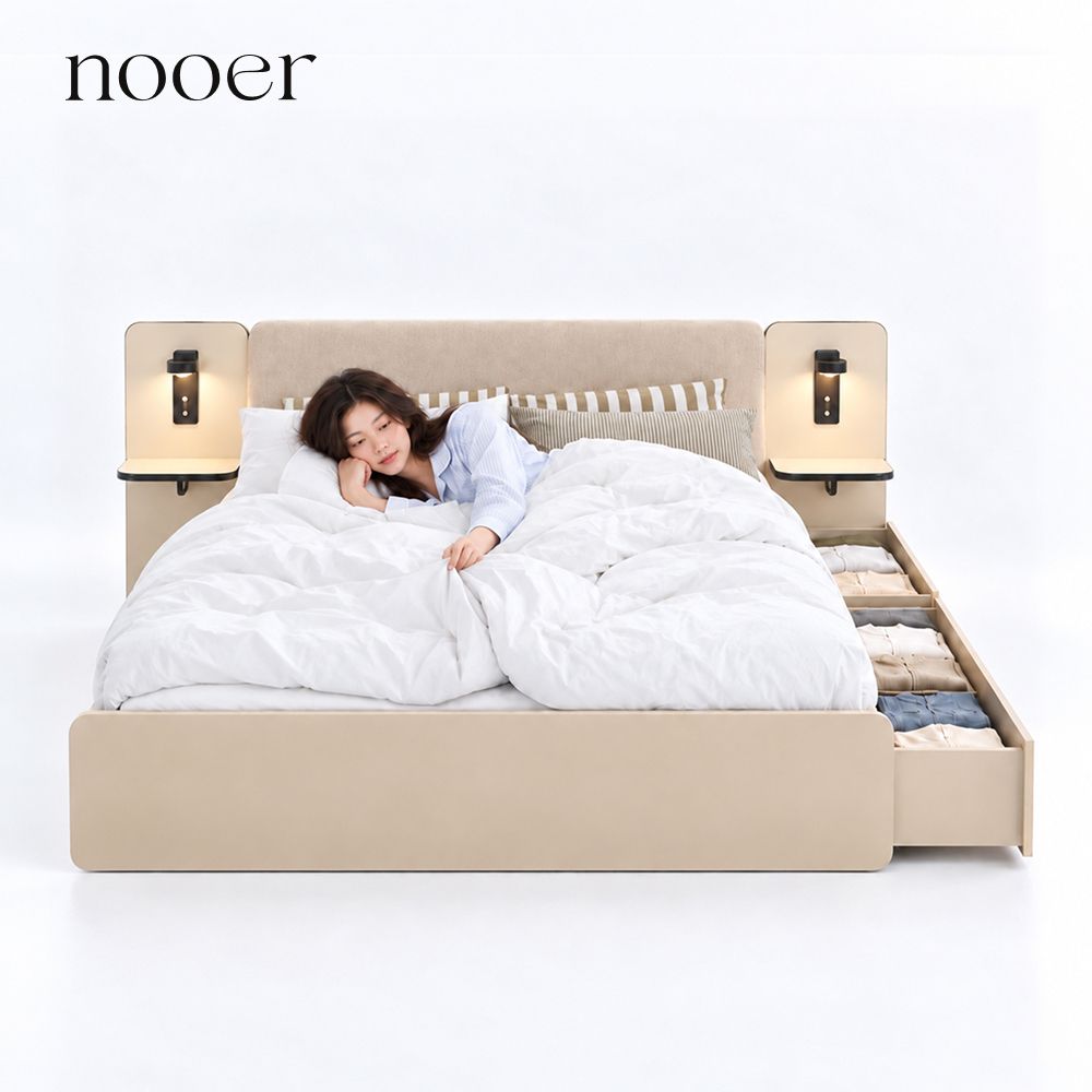 룬드 빅 LED 수납 호텔 침대 프레임 S/SS/Q/K 가격 비교 누어 룬드 빅 LED 수납 호텔 침대 프레임 S/SS/Q/K