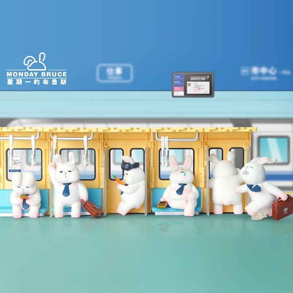 먼데이브루스 A03 출근길은 힘들어 랜덤피규어