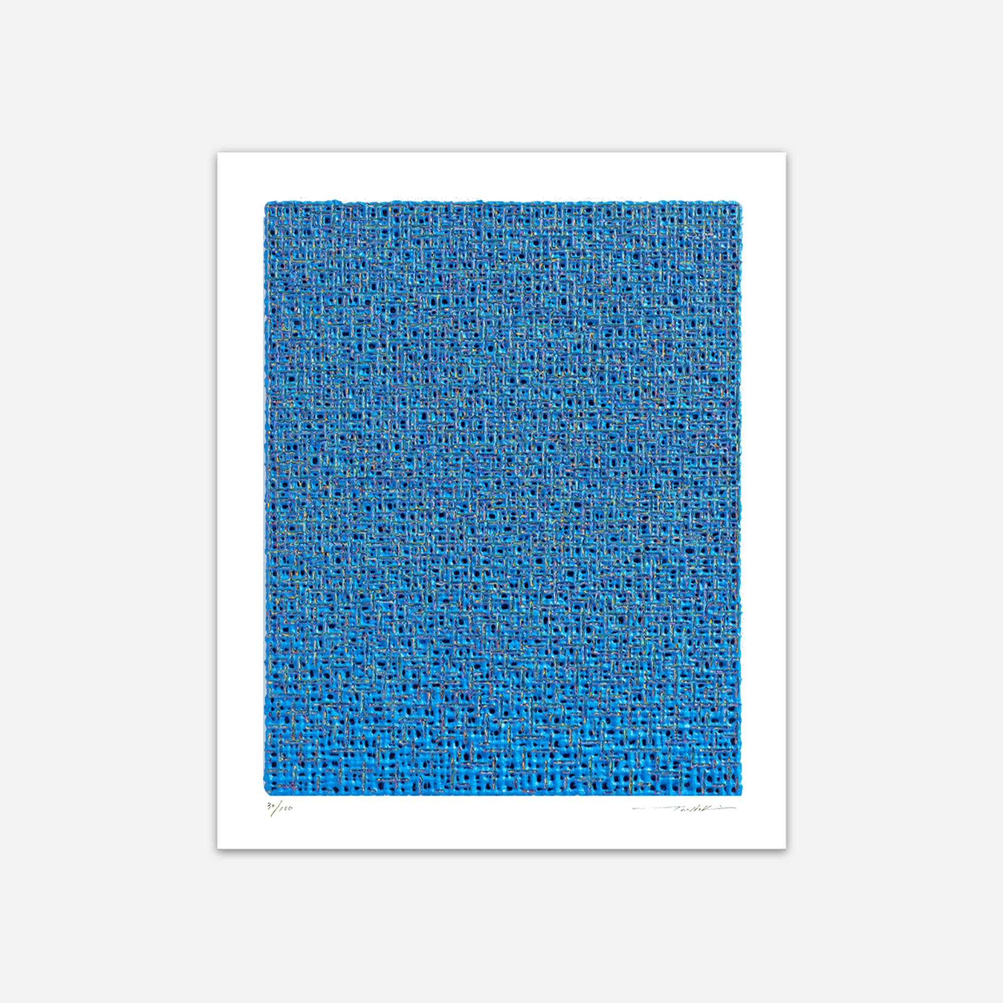 Internal Rhythm (blue) / 김태호 판화 액자 가격 비교 아트앤에디션 Internal Rhythm (blue) / 김태호 판화 액자