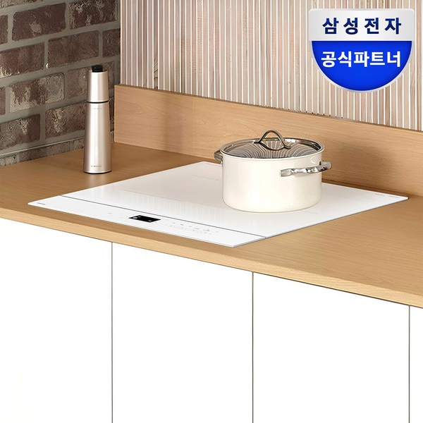 비스포크 1등급 CC80F63W1Z 3구 인덕션 빌트인 전기레인지 글램화이트