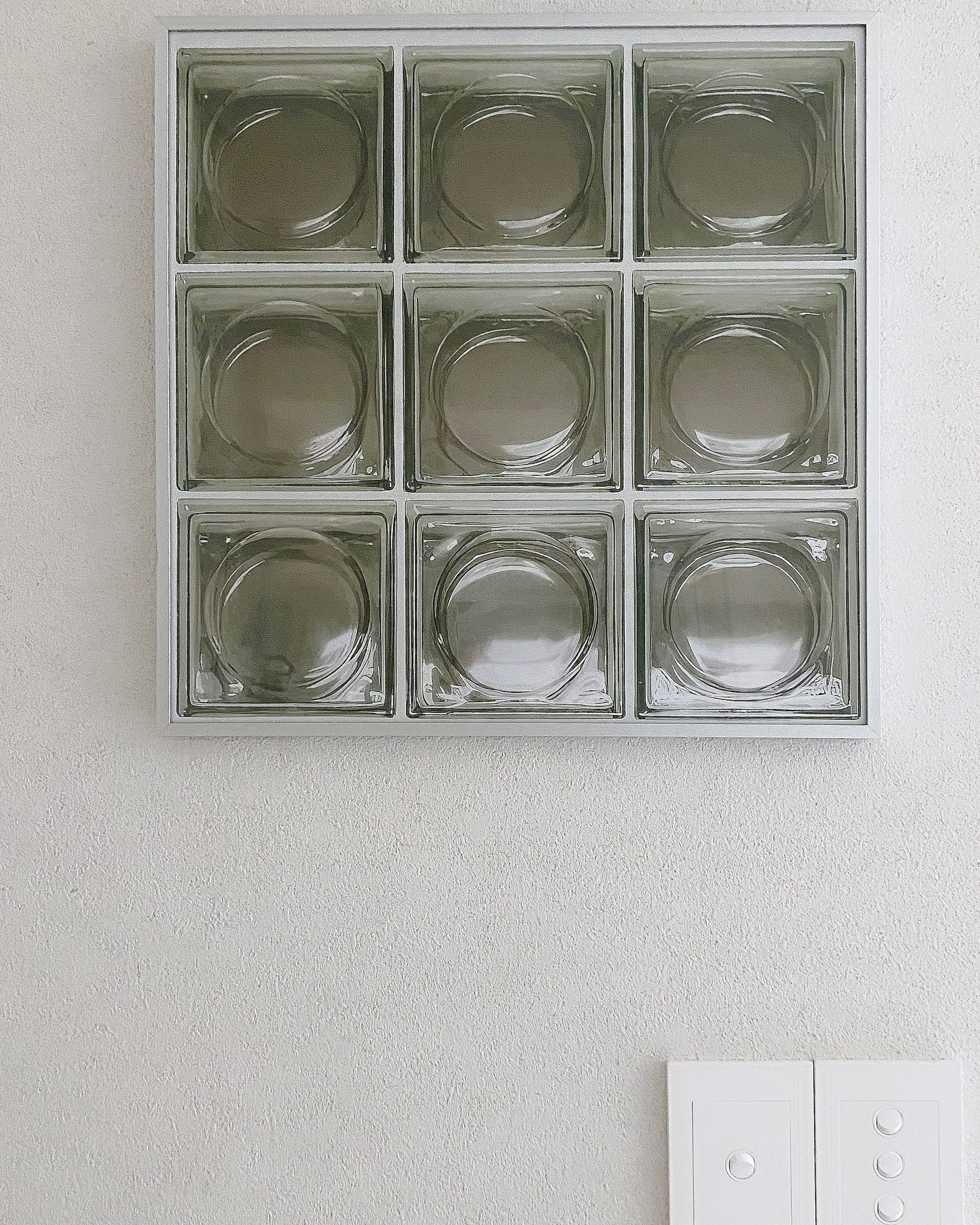 ポスター フレーム付き Glass Block 42x42cm［8色］| Ohouse